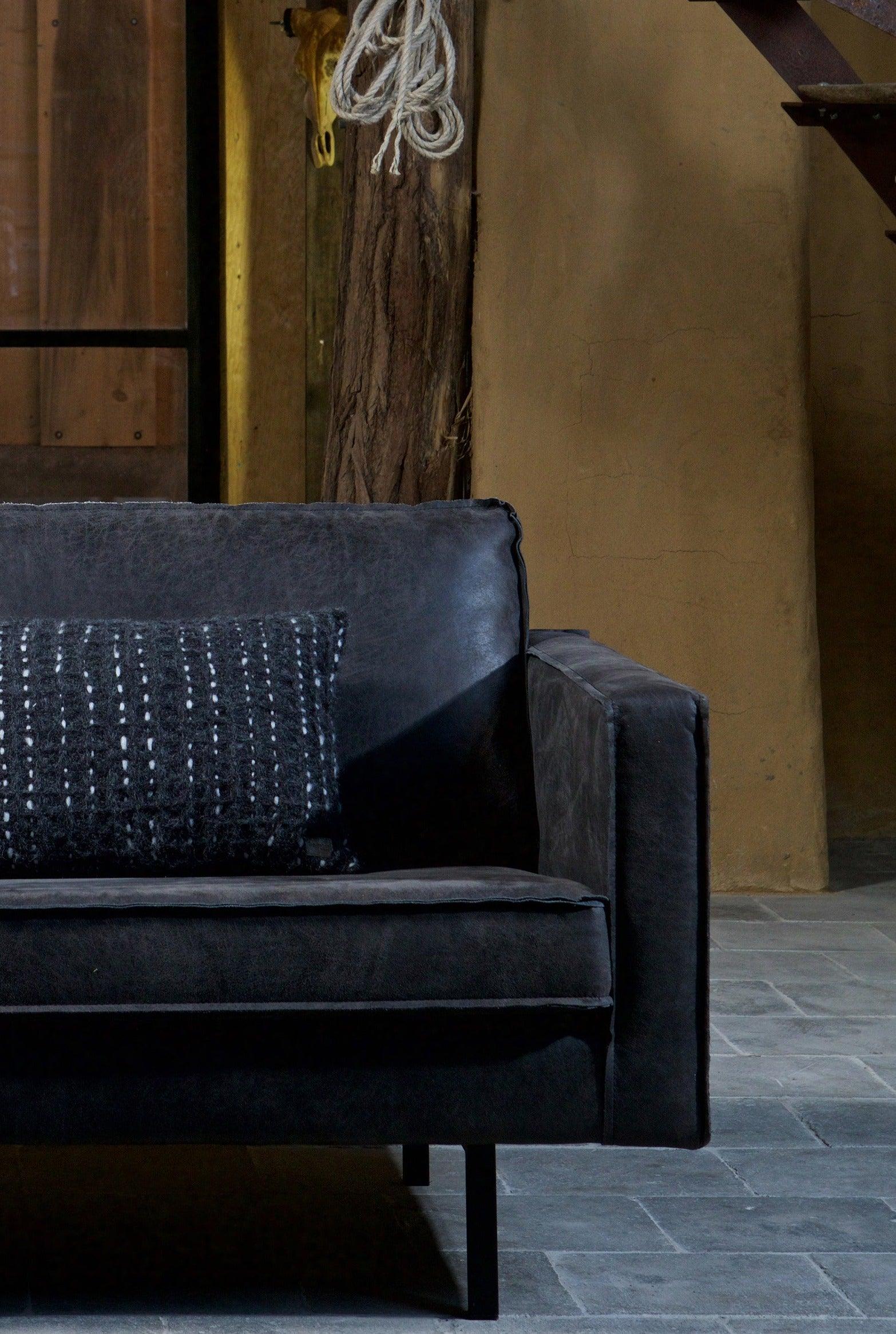 Narożnik lewostronny skórzany RODEO czarny Be Pure Eye on Design