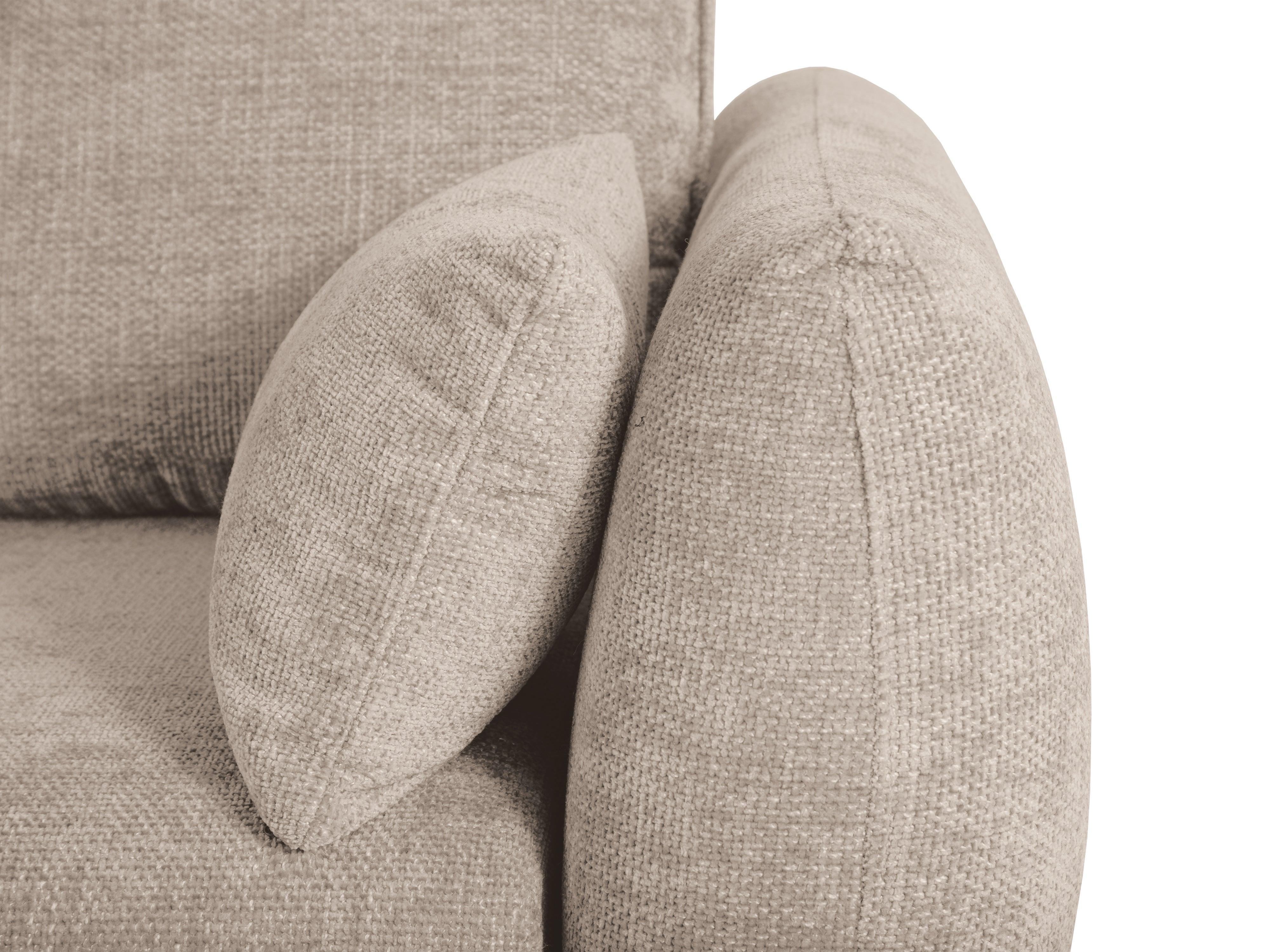 Narożnik lewostronny z funkcją spania MATERA beżowy szenil Cosmopolitan Design Eye on Design