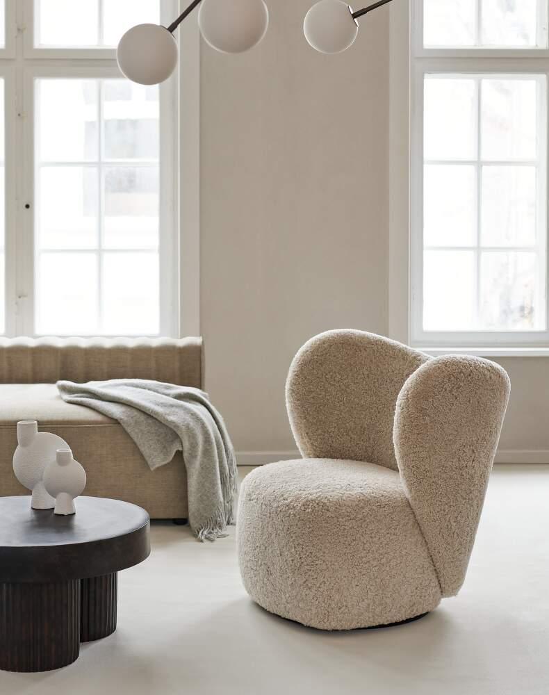 Narożnik modułowy lewostronny RIFF len beżowy NORR11 Eye on Design