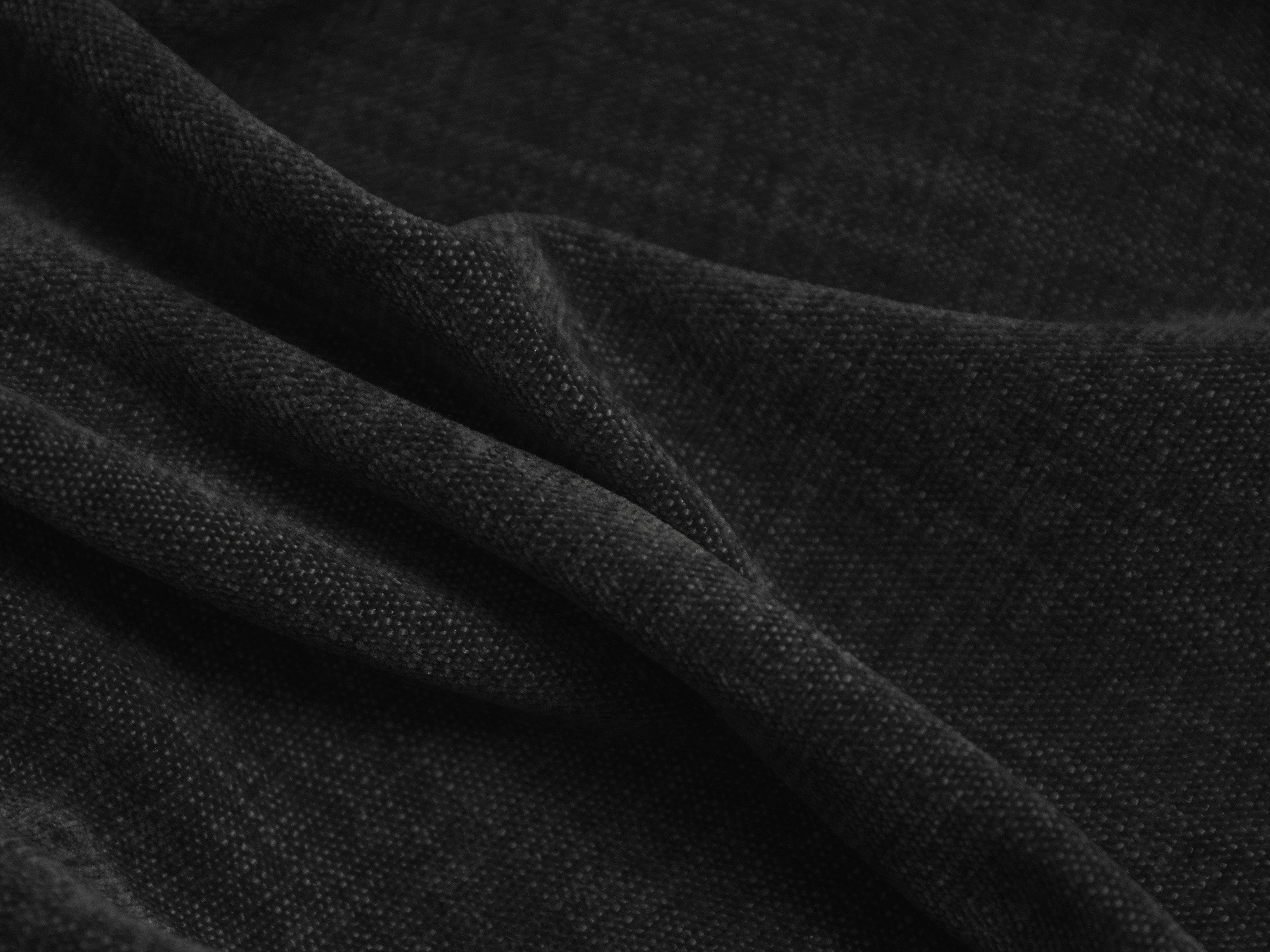 Narożnik panoramiczny prawostronny MONI czarny melanż Maison Heritage Eye on Design