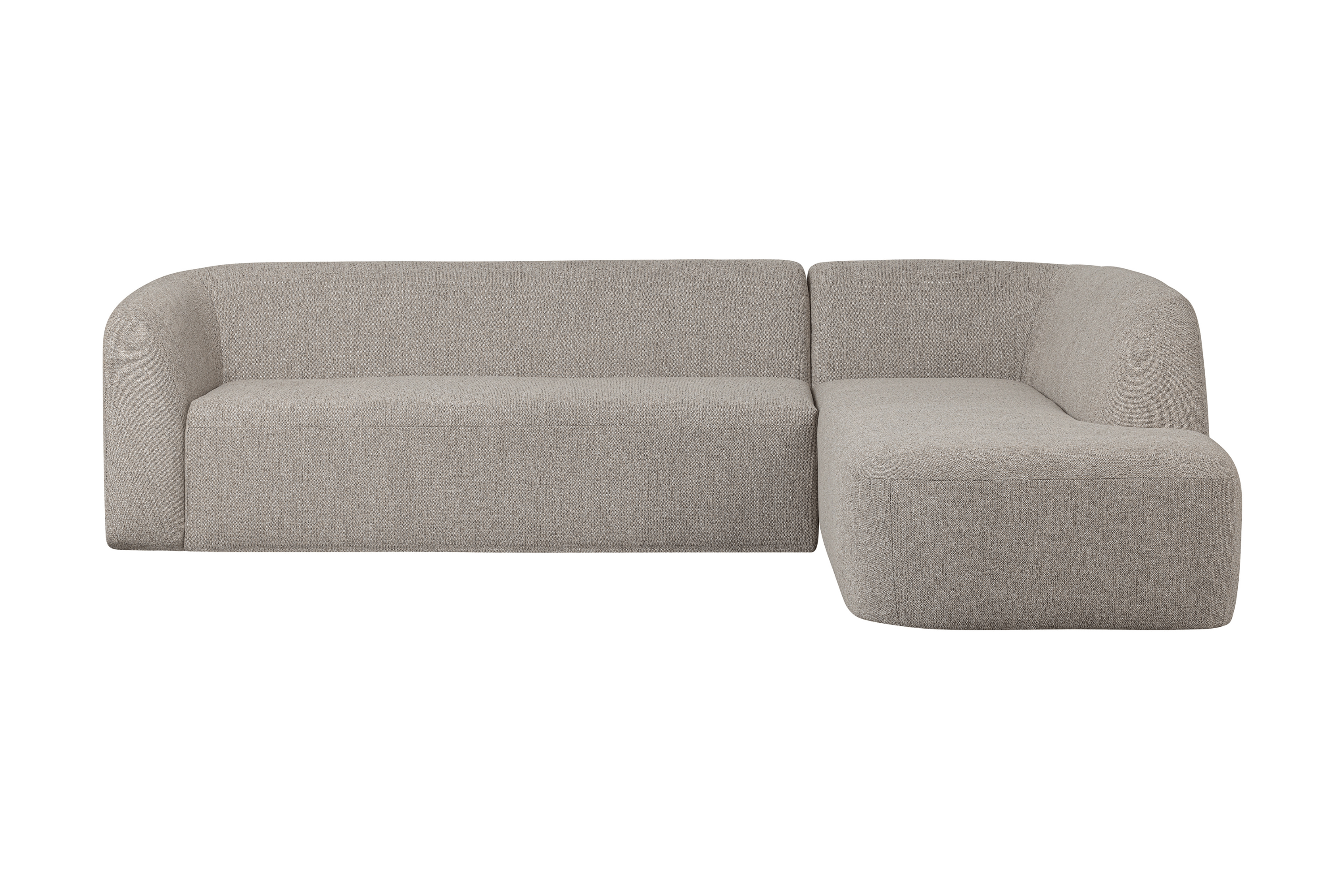 Narożnik prawostronny SLOPING melanż biały Be Pure Eye on Design