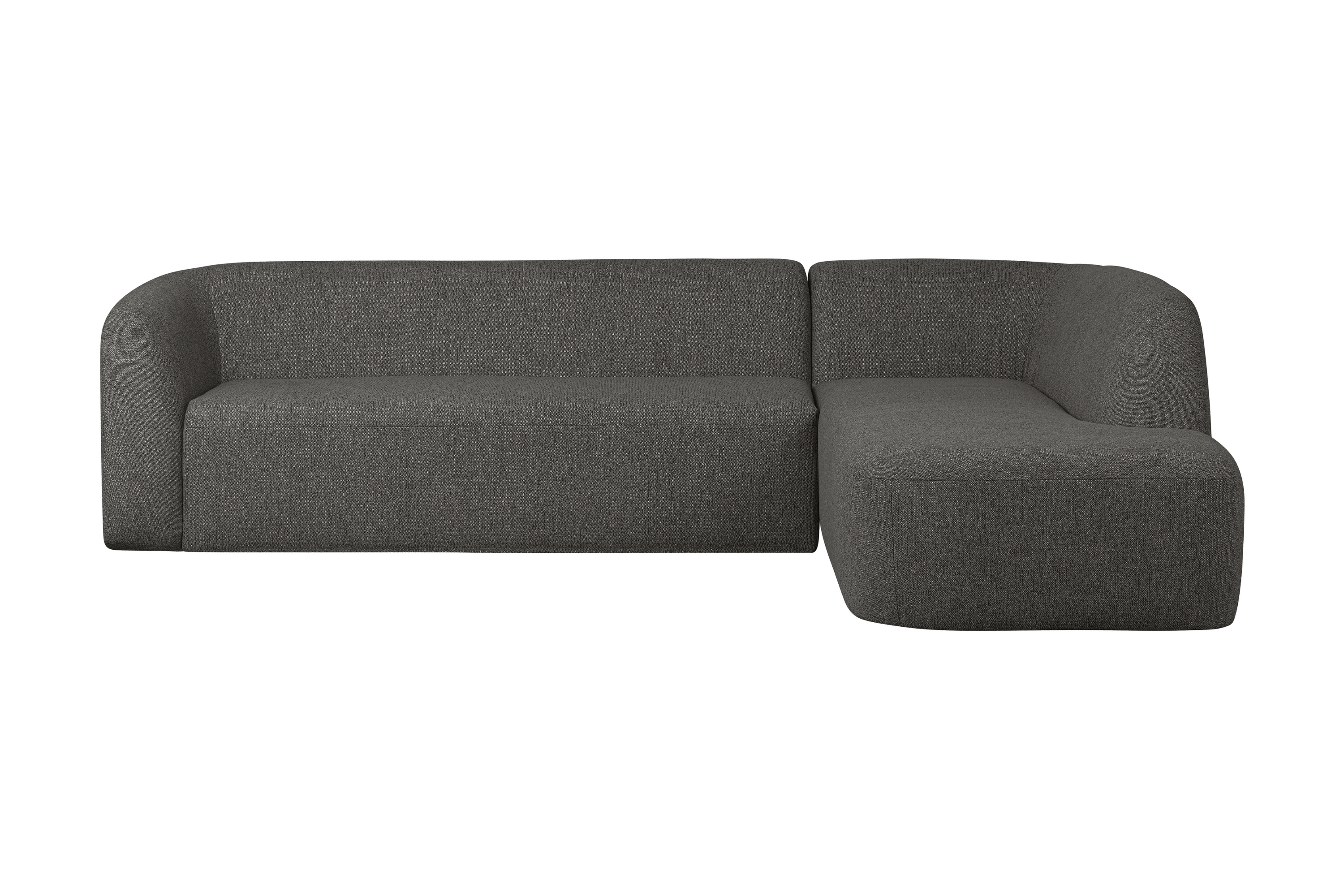 Narożnik prawostronny SLOPING melanż czarny Be Pure Eye on Design