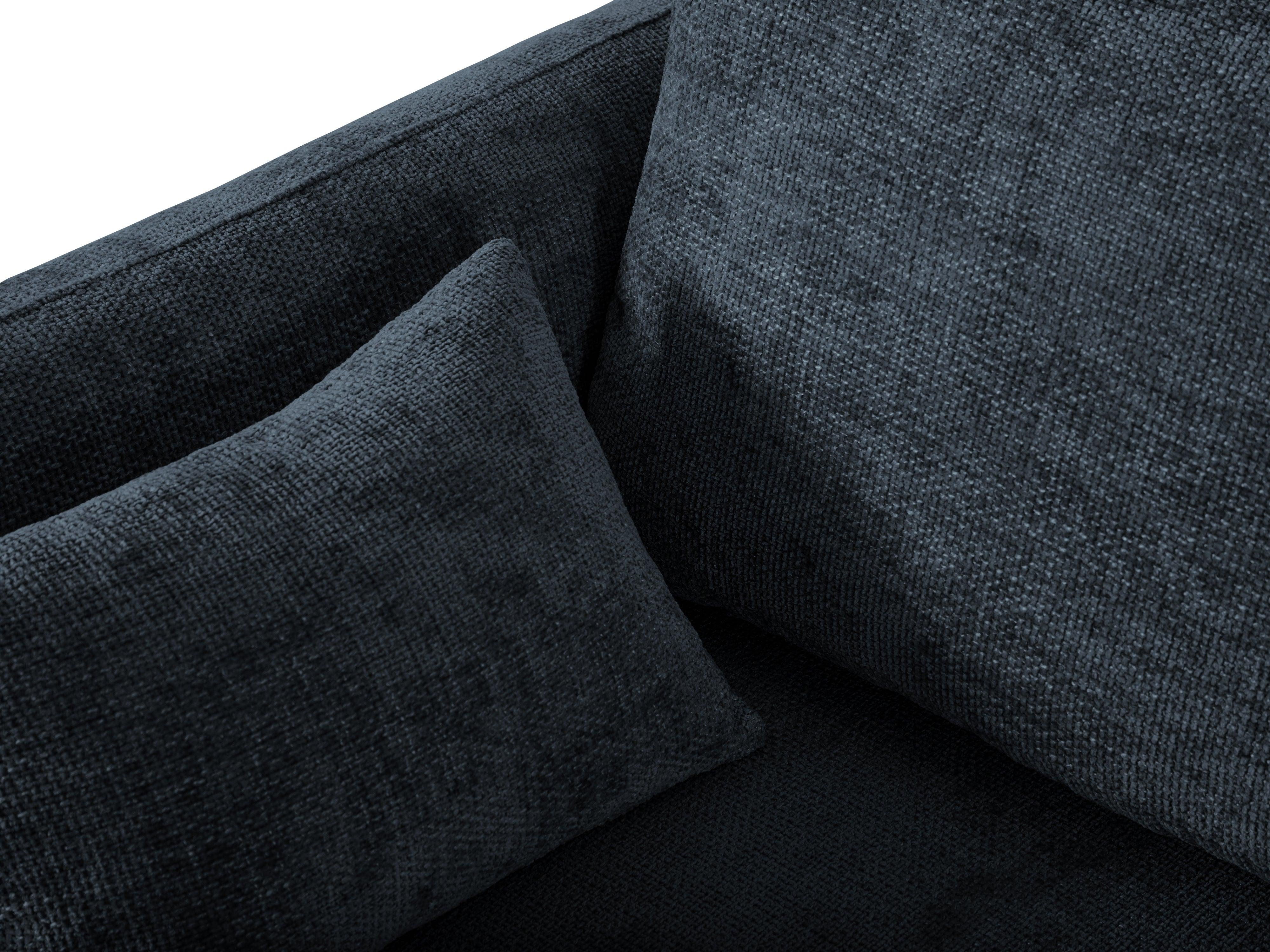 Narożnik prawostronny z funkcją spania MATERA granatowy szenil Cosmopolitan Design Eye on Design