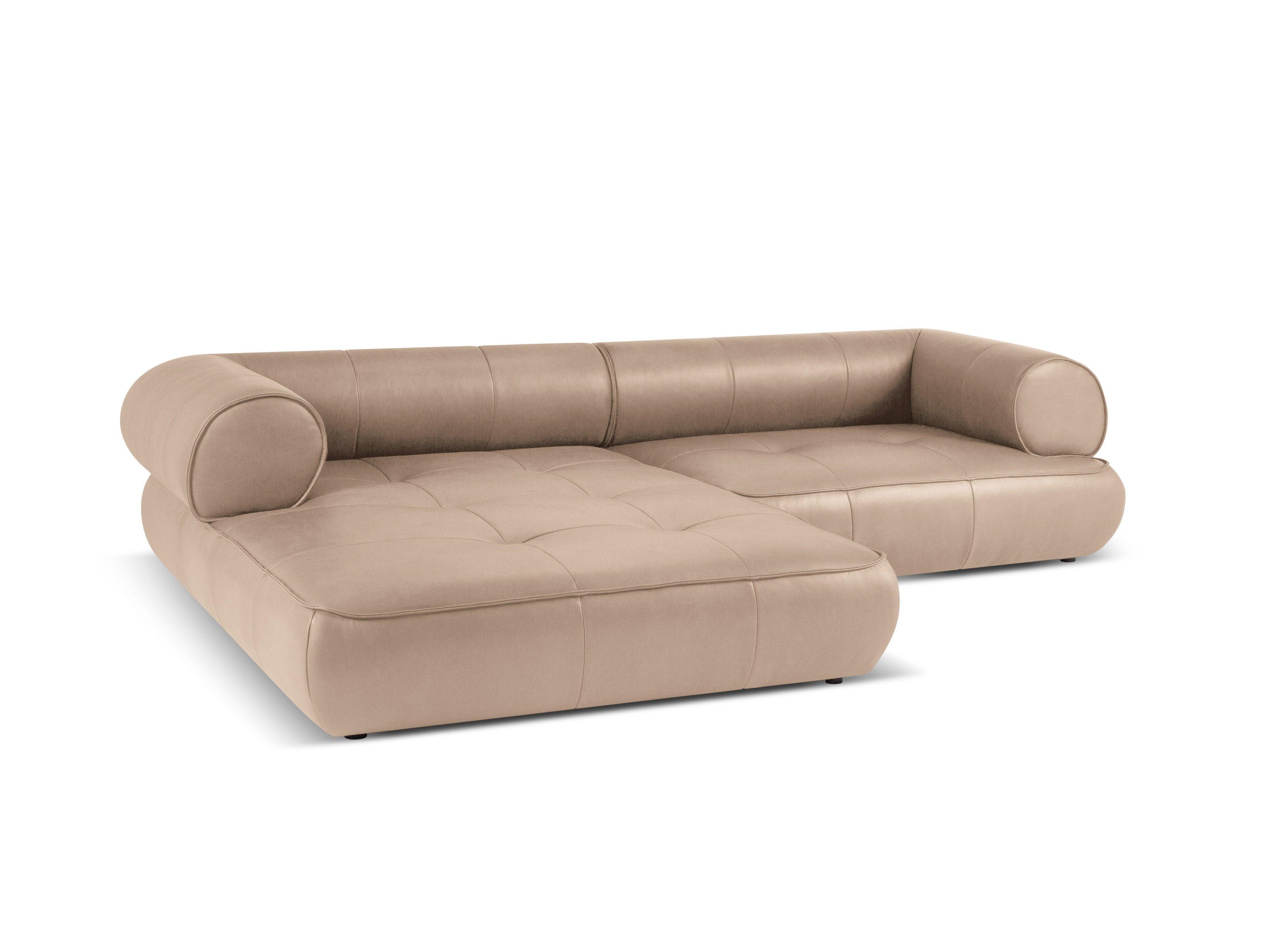 Narożnik skórzany lewostronny LILY cappuccino Maison Heritage Eye on Design