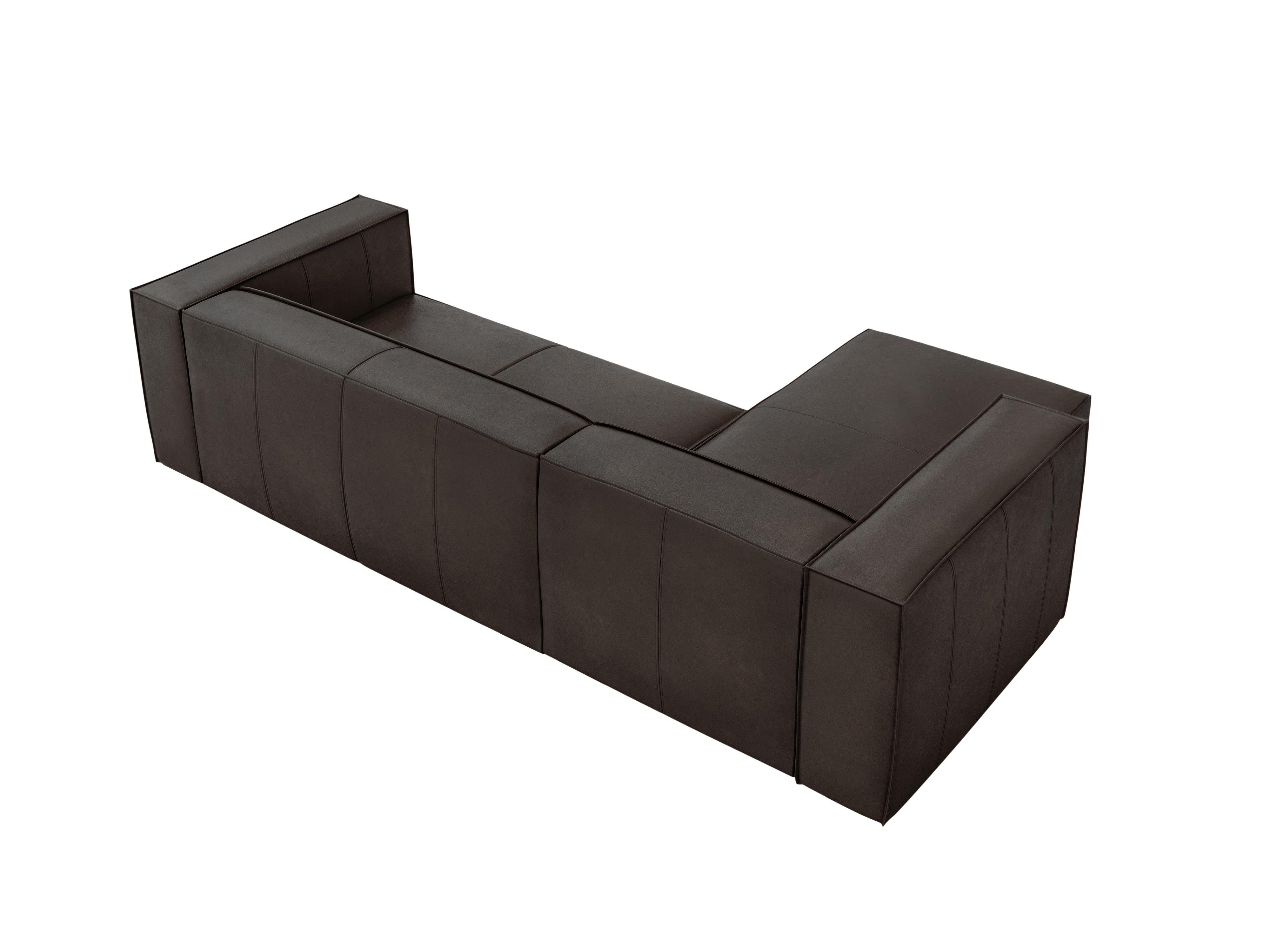 Narożnik skórzany lewostronny MADAME ciemnobrązowy Windsor & Co Eye on Design