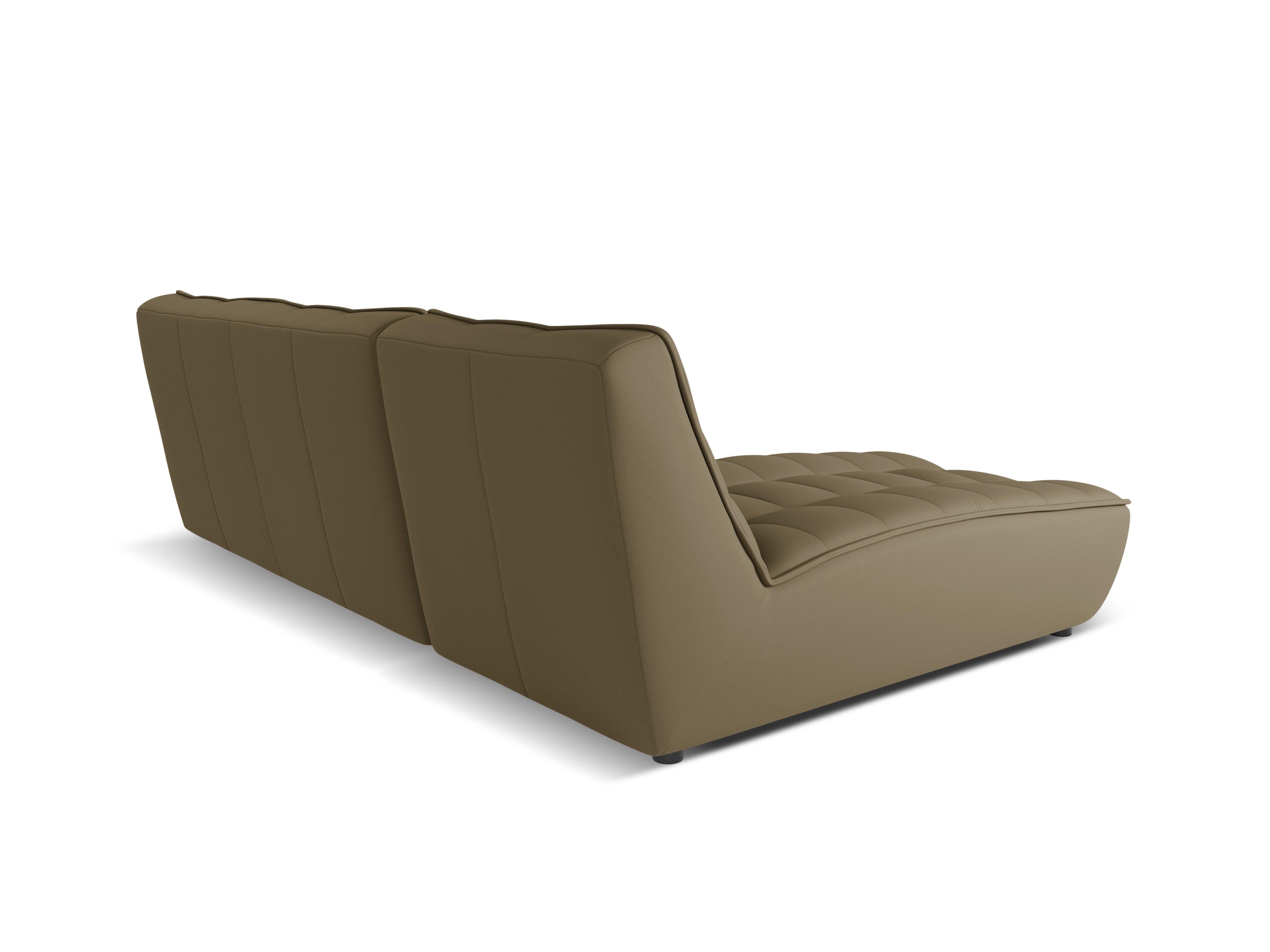 Narożnik skórzany lewostronny MONI oliwkowy Maison Heritage Eye on Design