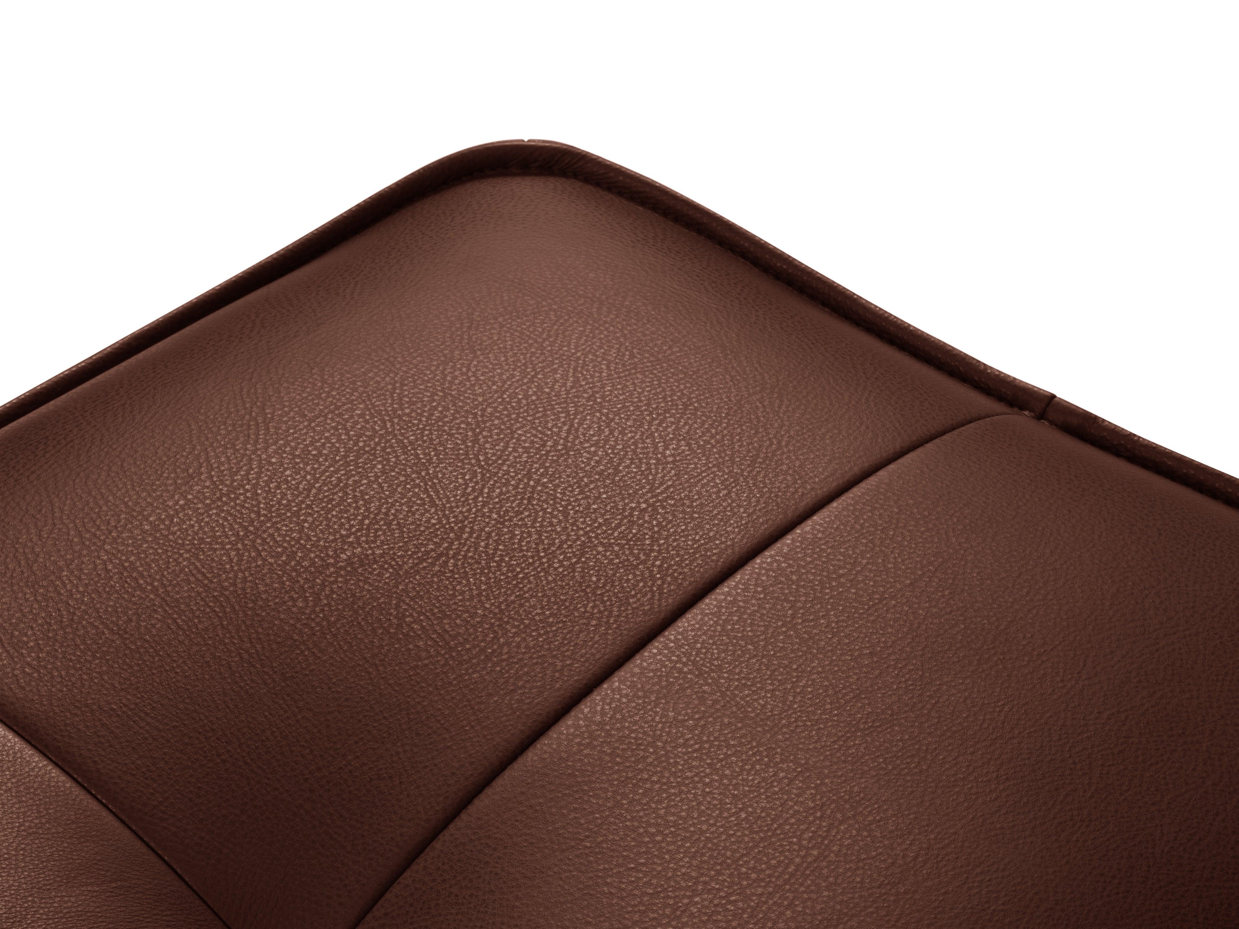 Narożnik skórzany lewostronny otwarty LILY brązowy Maison Heritage Eye on Design