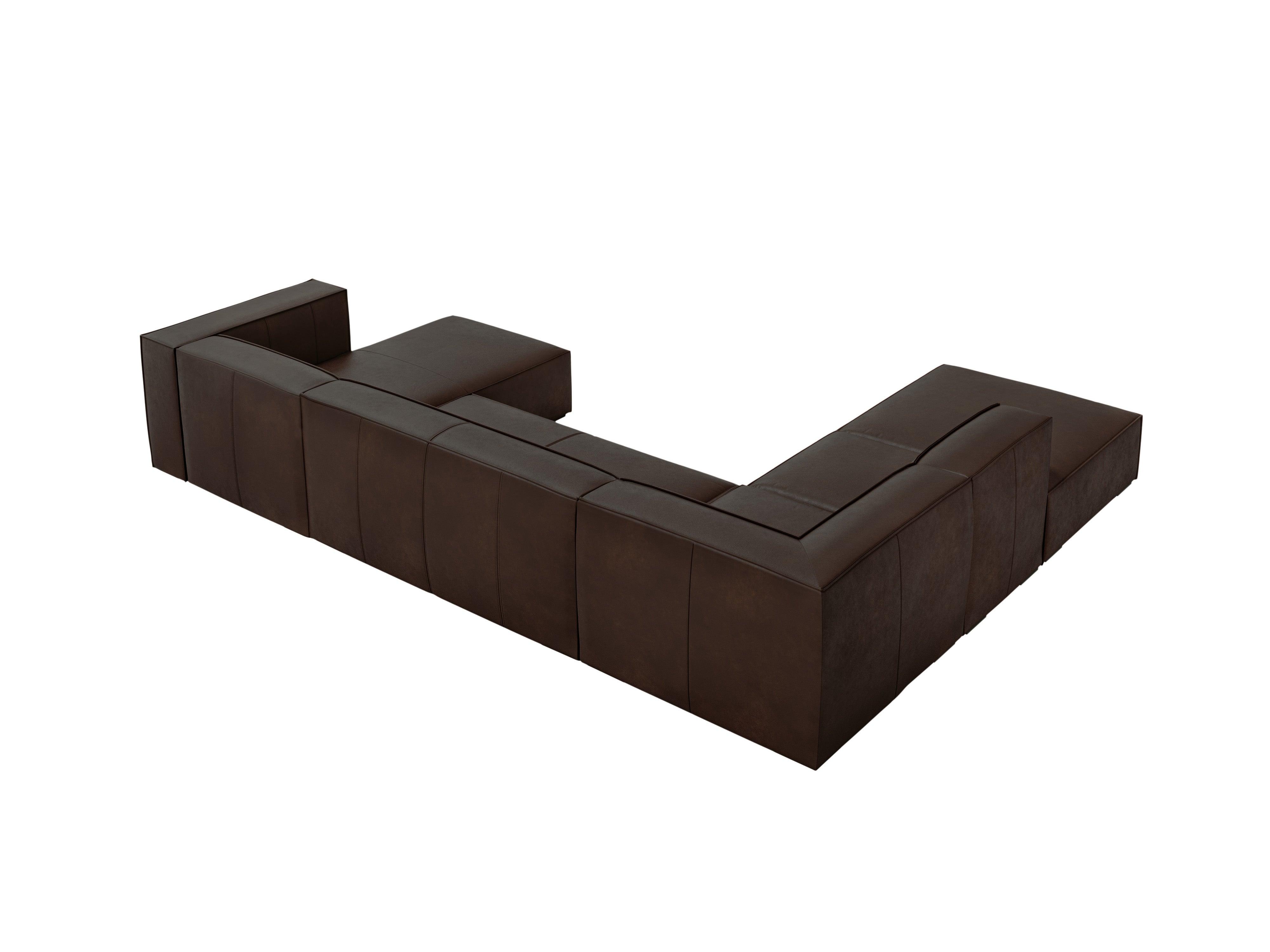 Narożnik skórzany panoramiczny lewostronny MADAME czekoladowy brąz Windsor & Co Eye on Design