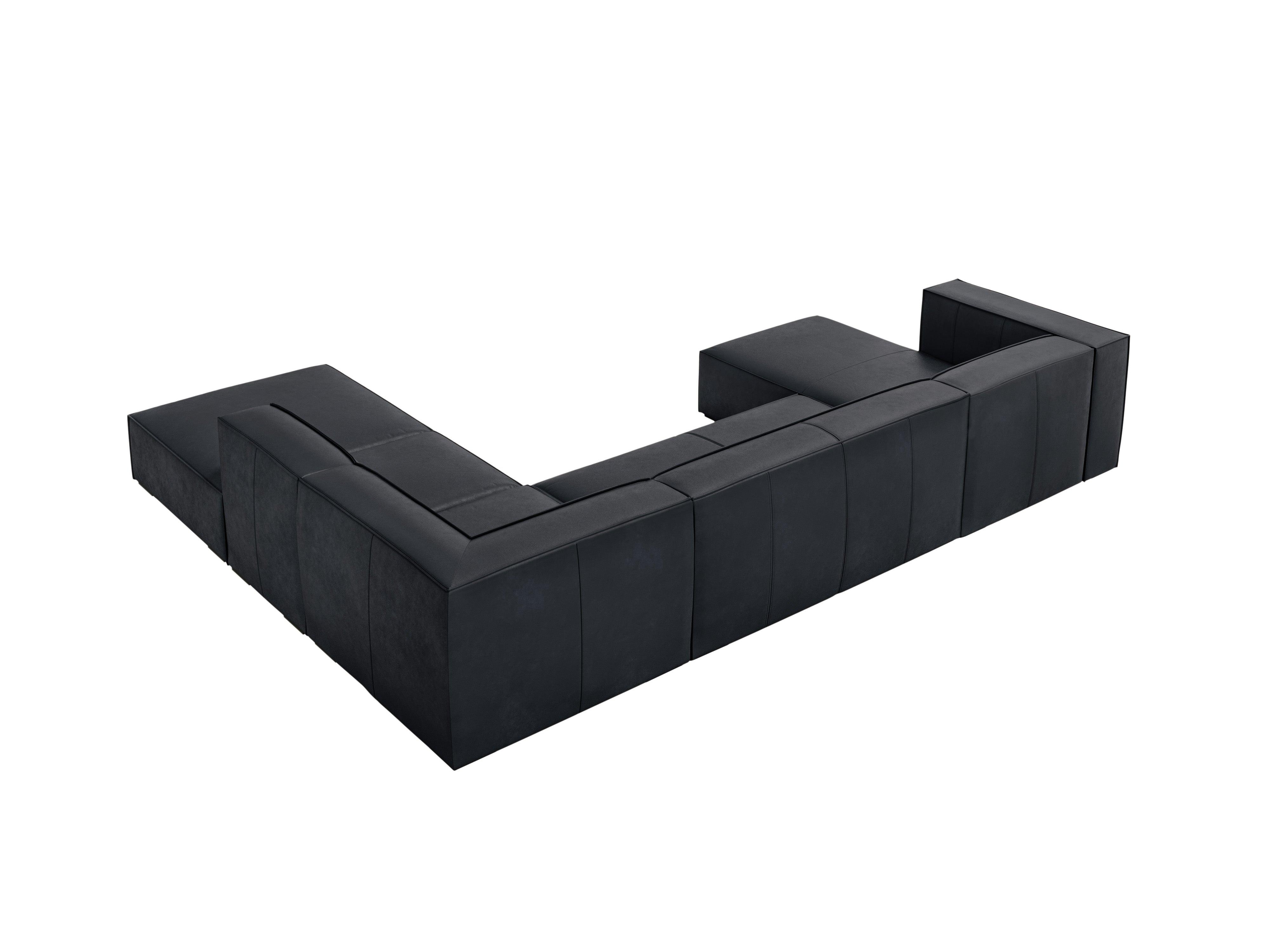 Narożnik skórzany panoramiczny prawostronny MADAME grafitowy Windsor & Co Eye on Design