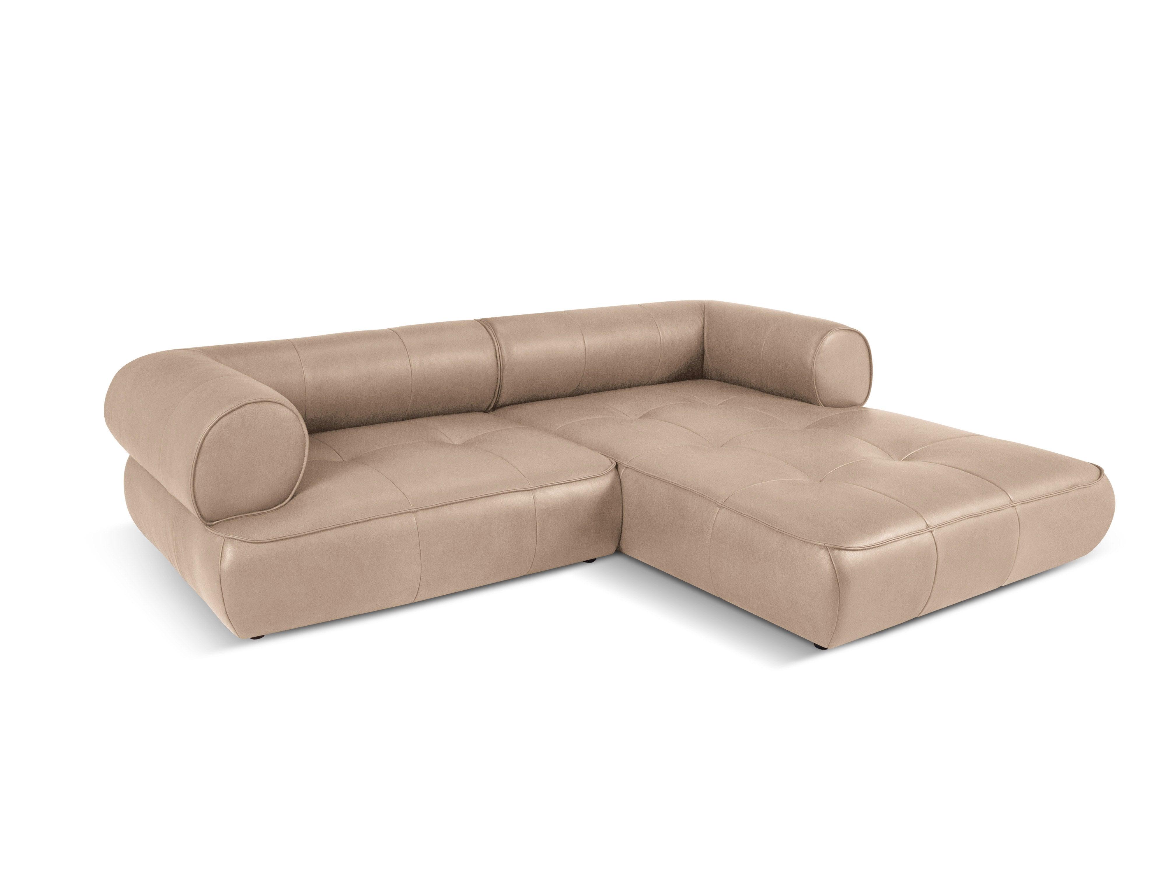 Narożnik skórzany prawostronny LILY cappuccino Maison Heritage Eye on Design