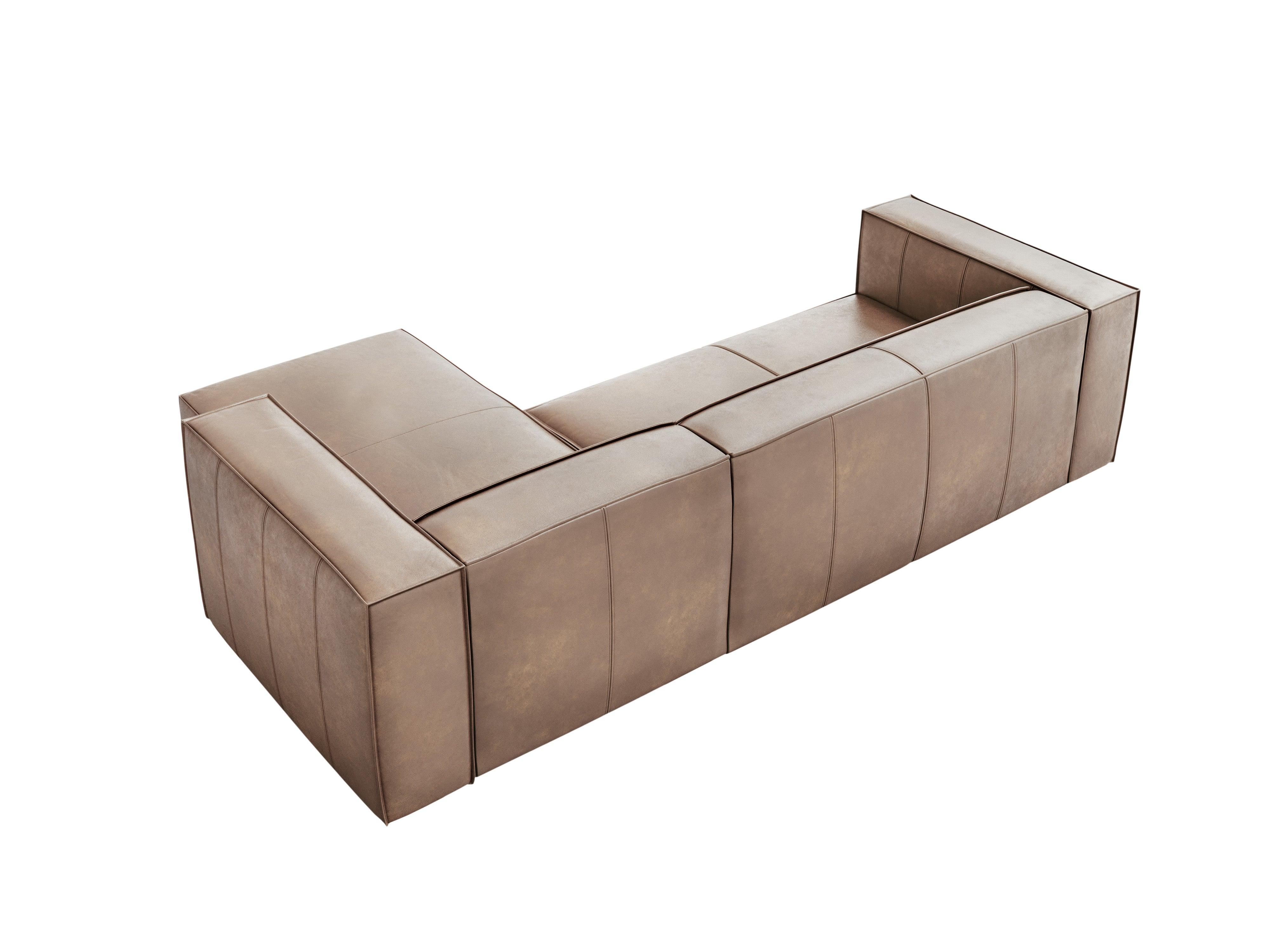 Narożnik skórzany prawostronny MADAME beżowy Windsor & Co Eye on Design