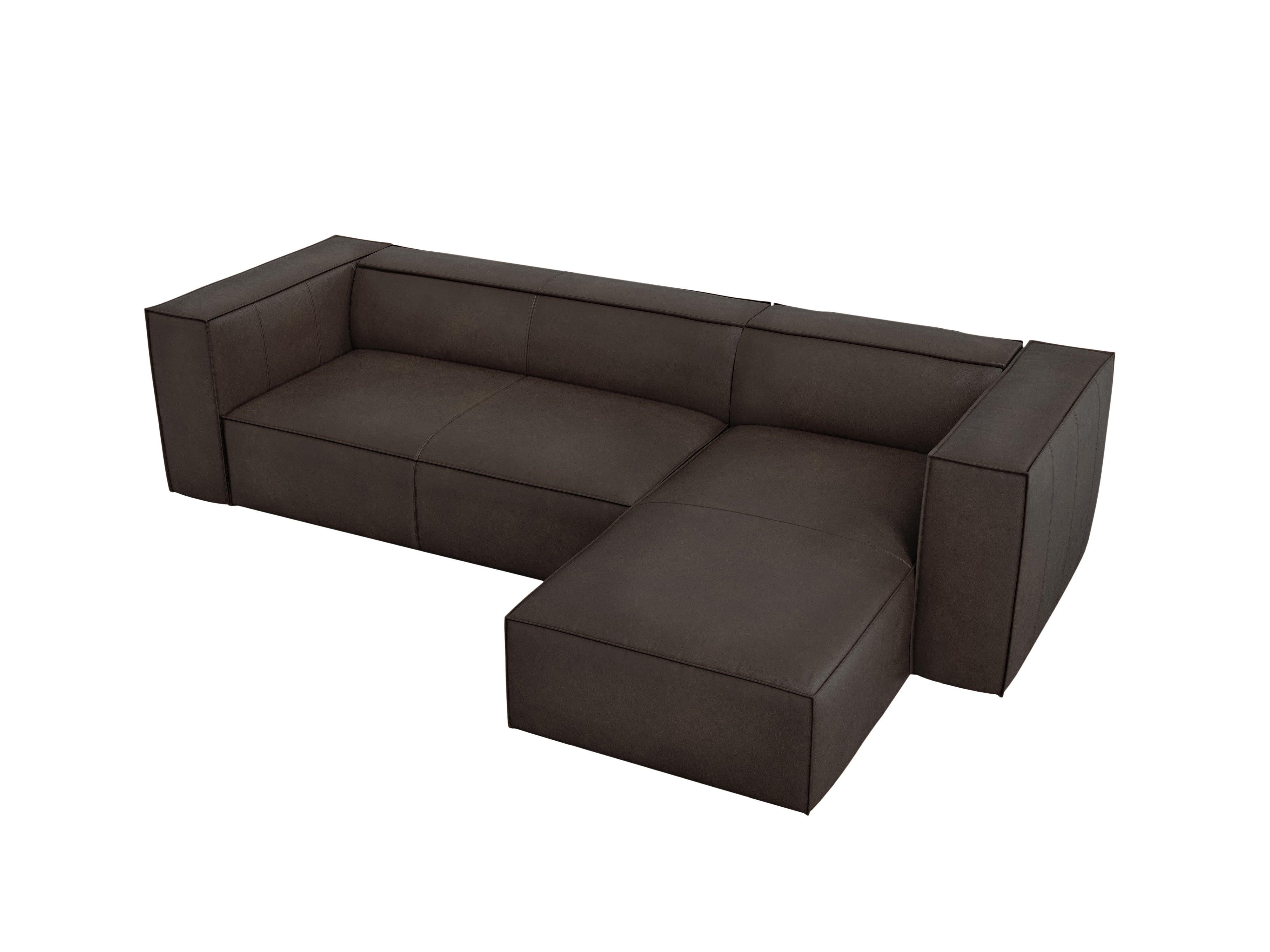 Narożnik skórzany prawostronny MADAME ciemnobrązowy Windsor & Co Eye on Design