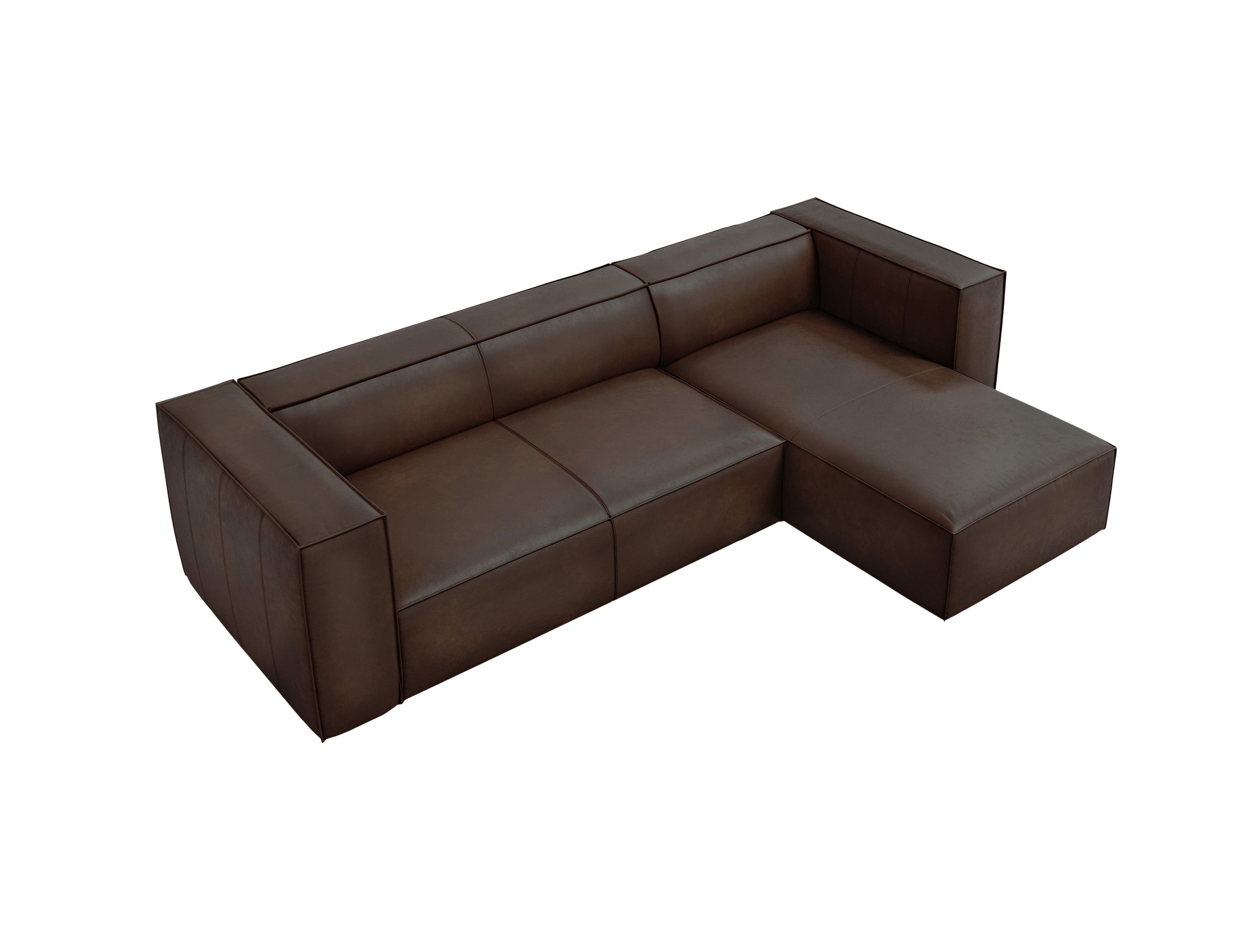 Narożnik skórzany prawostronny MADAME czekoladowy brąz Windsor & Co Eye on Design