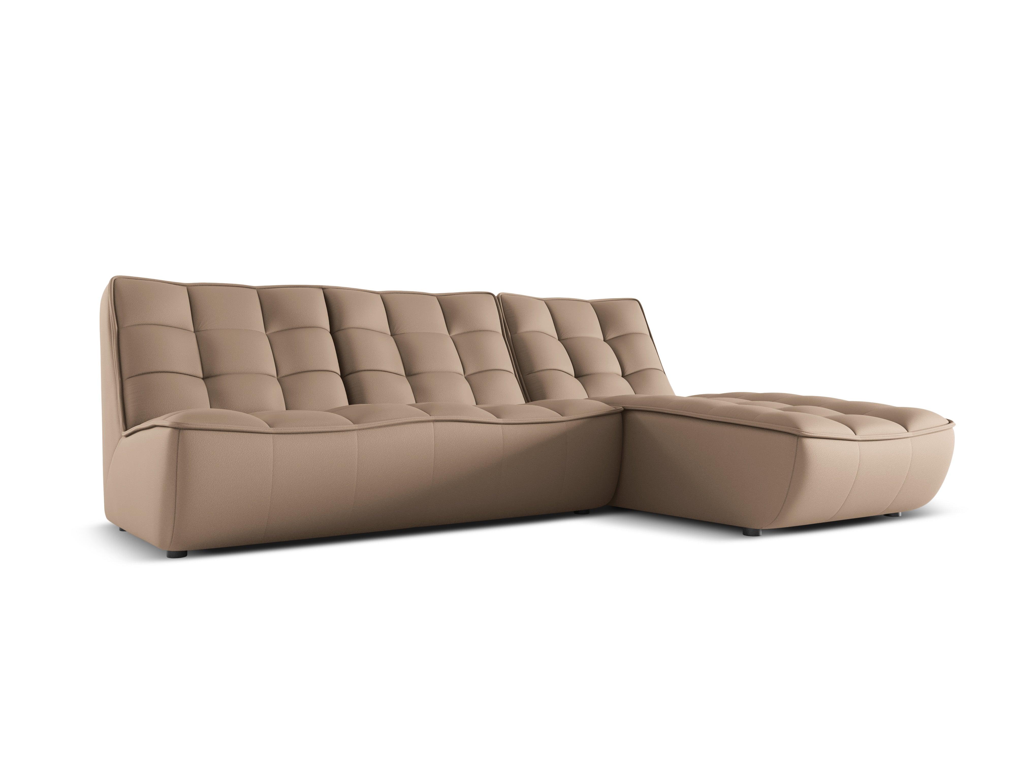 Narożnik skórzany prawostronny MONI cappuccino Maison Heritage Eye on Design