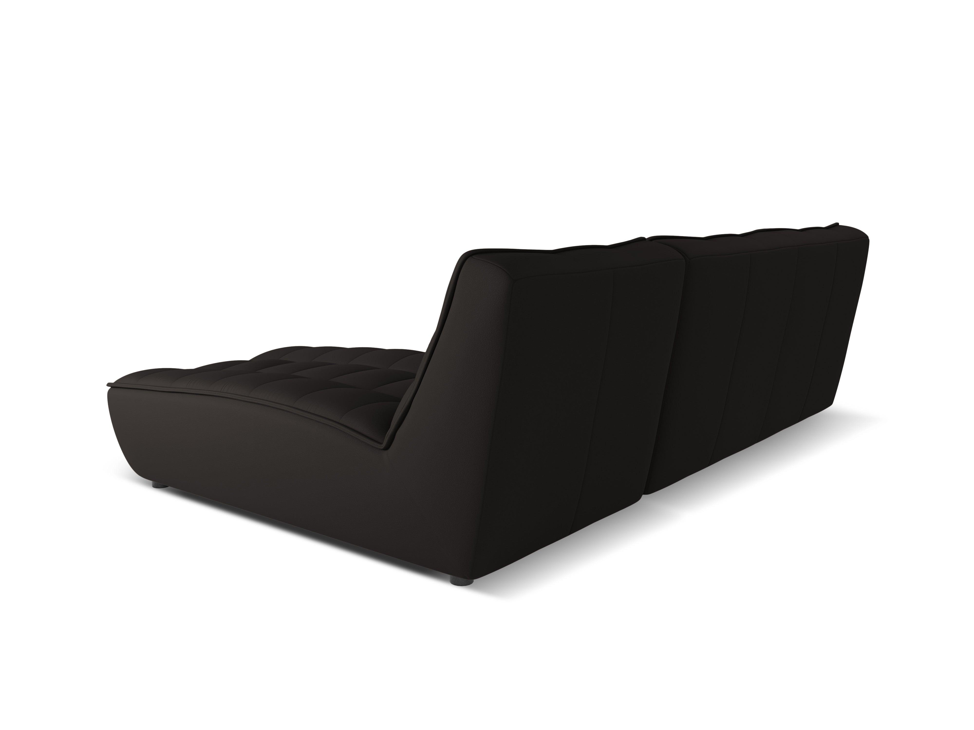 Narożnik skórzany prawostronny MONI czarny Maison Heritage Eye on Design