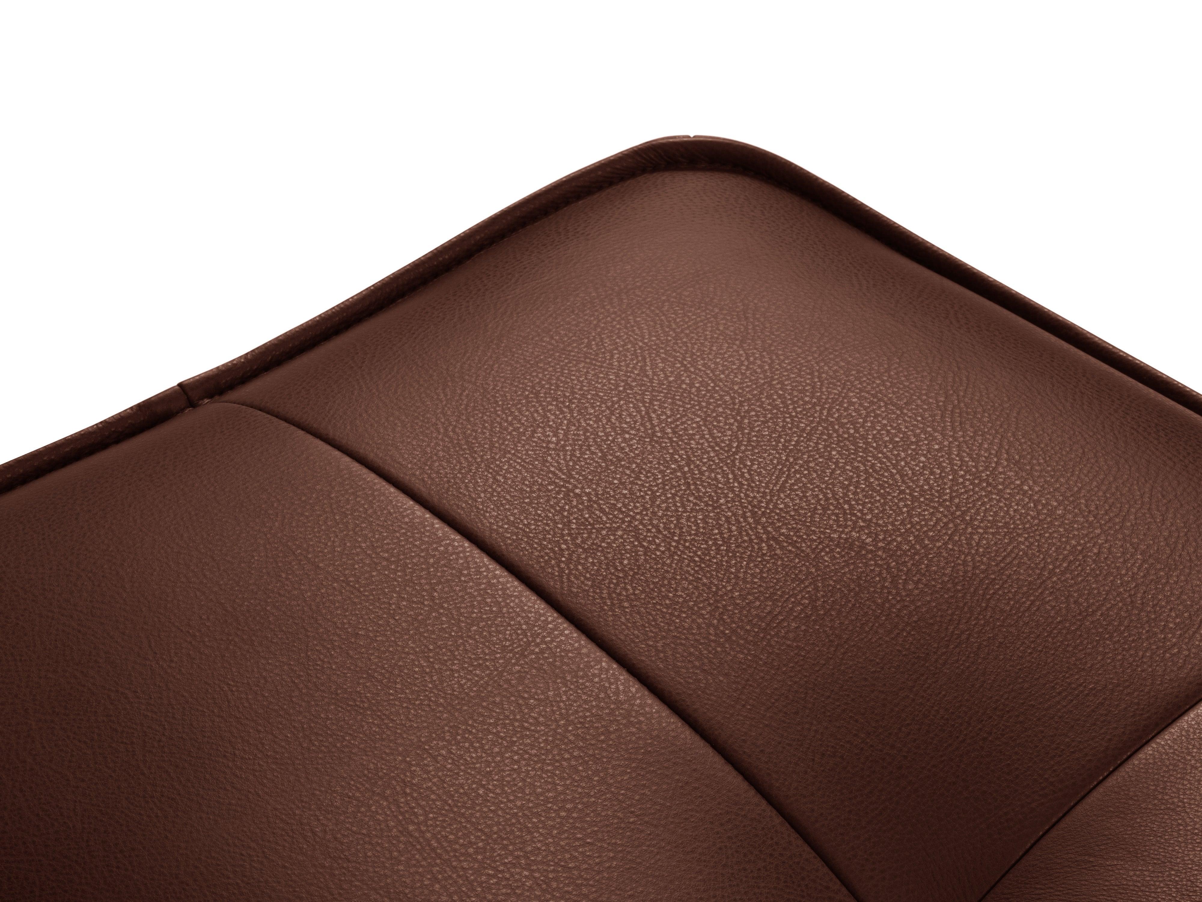 Narożnik skórzany prawostronny otwarty LILY brązowy Maison Heritage Eye on Design