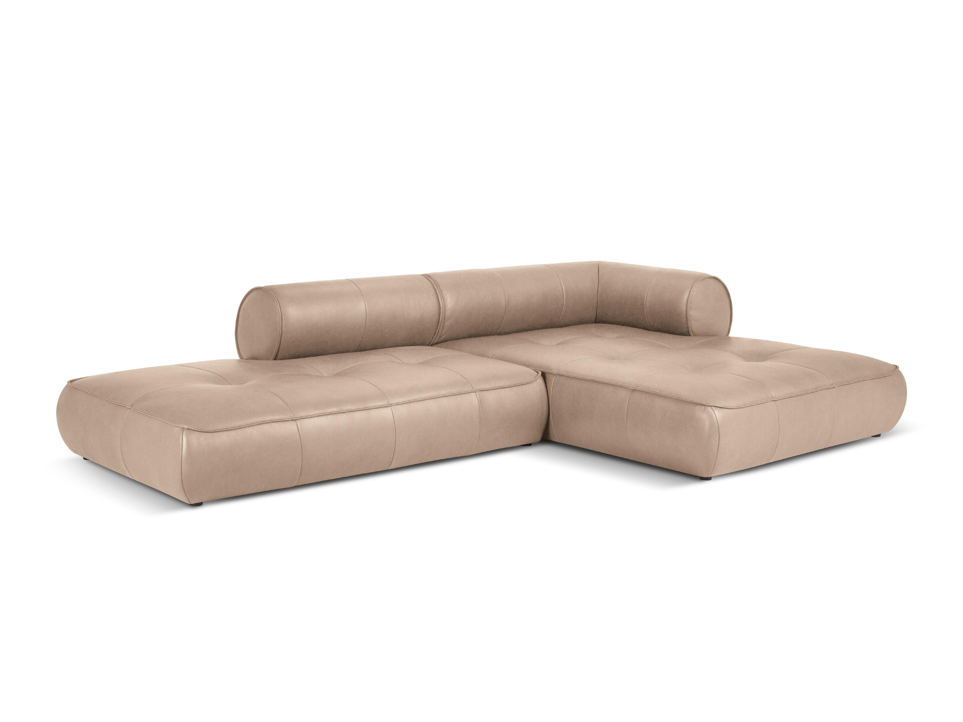 Narożnik skórzany prawostronny otwarty LILY cappuccino Maison Heritage Eye on Design