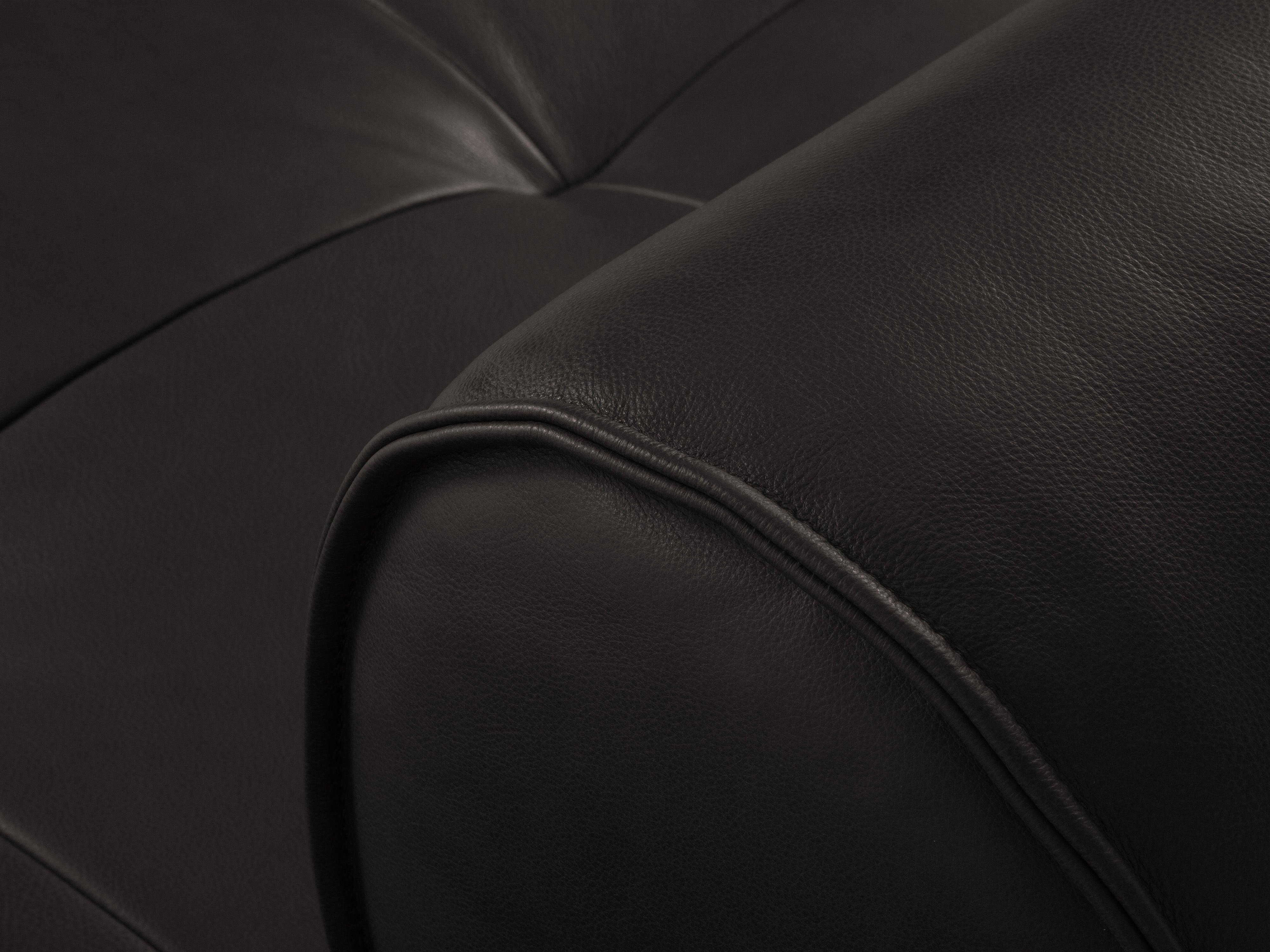 Narożnik skórzany prawostronny otwarty LILY czarny Maison Heritage Eye on Design