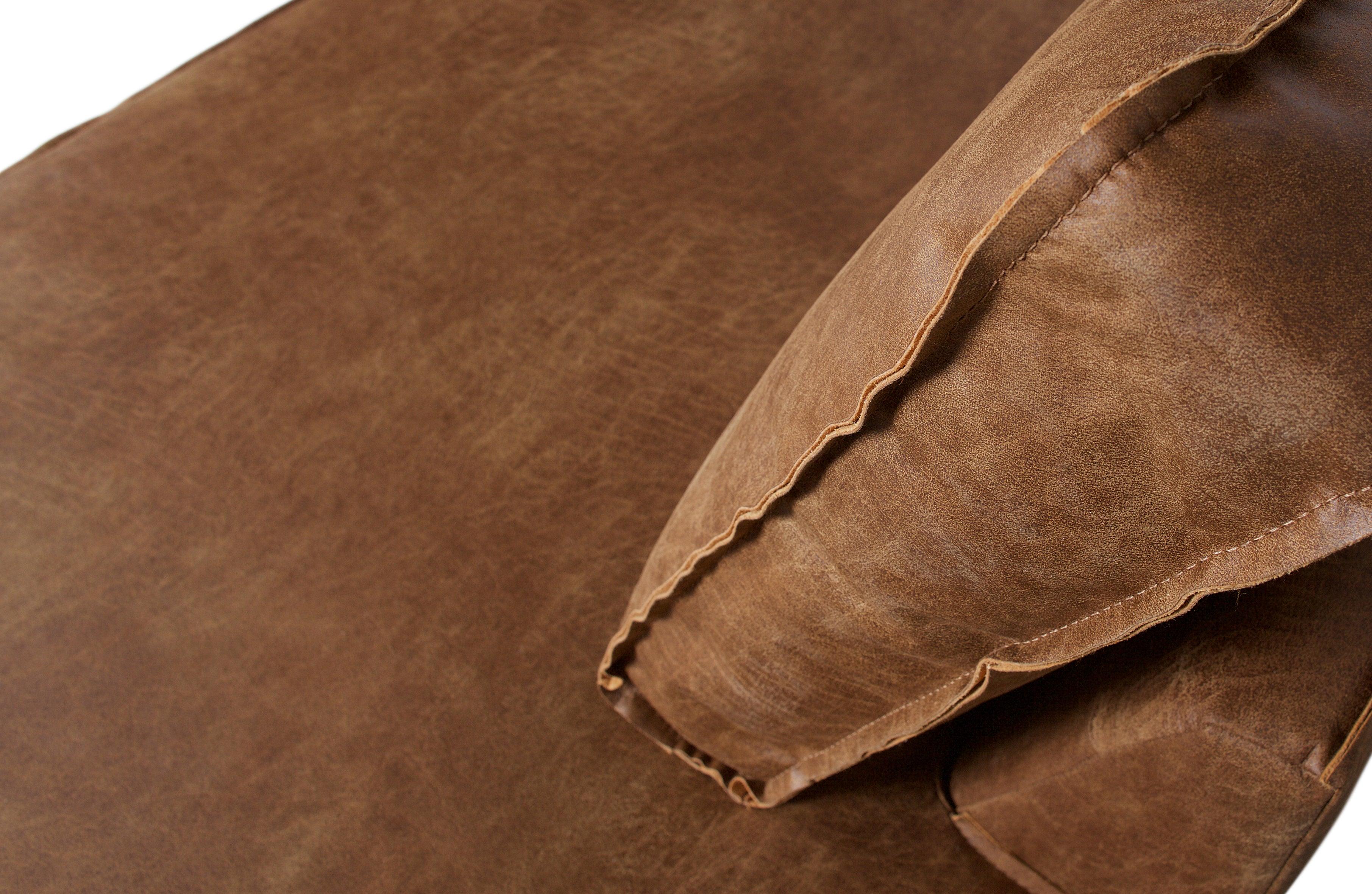 Narożnik skórzany prawostronny RODEO koniakowy Be Pure Eye on Design