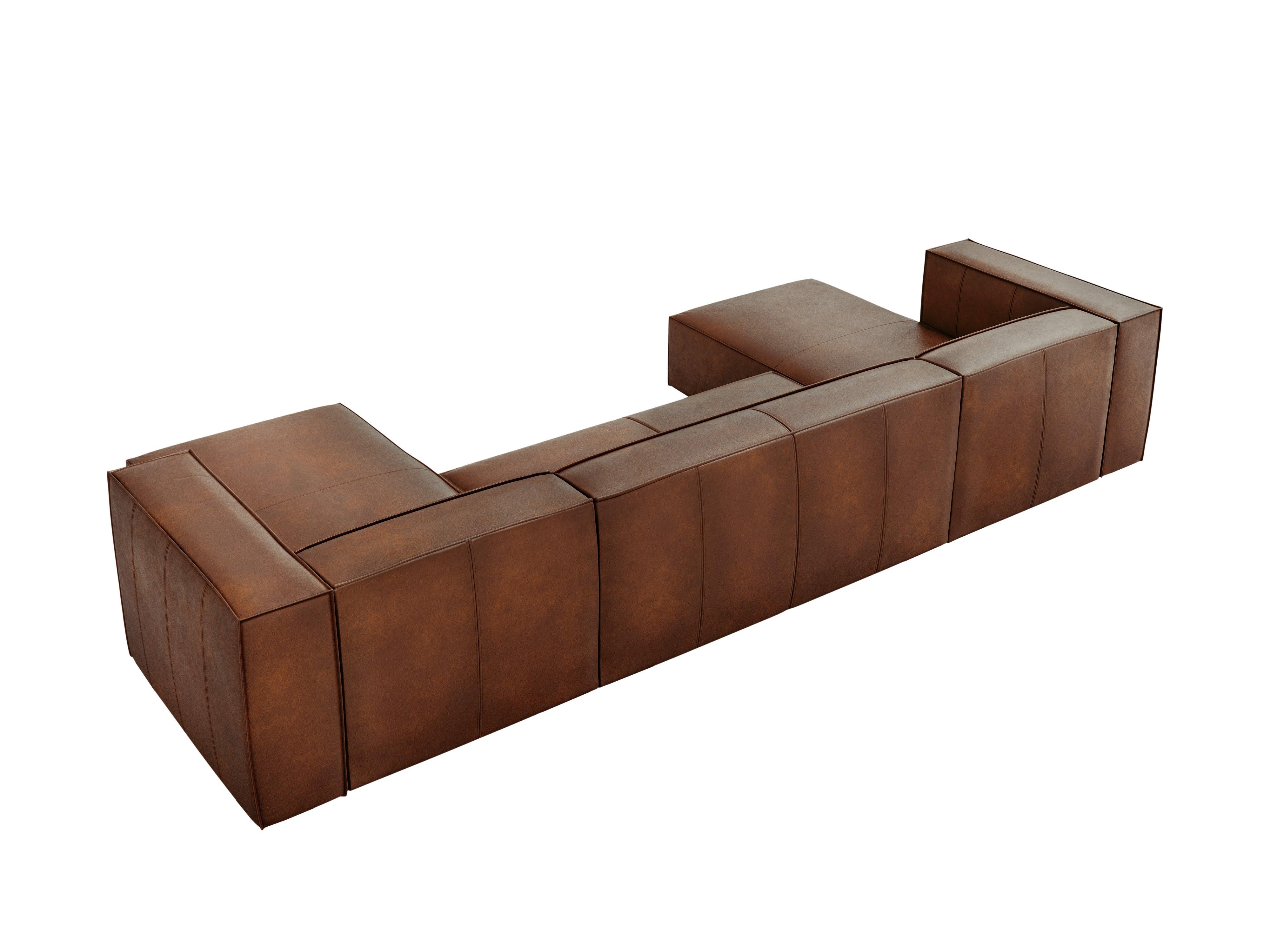 Narożnik skórzany w kształałcie litery U MADAME brązowy Windsor & Co Eye on Design