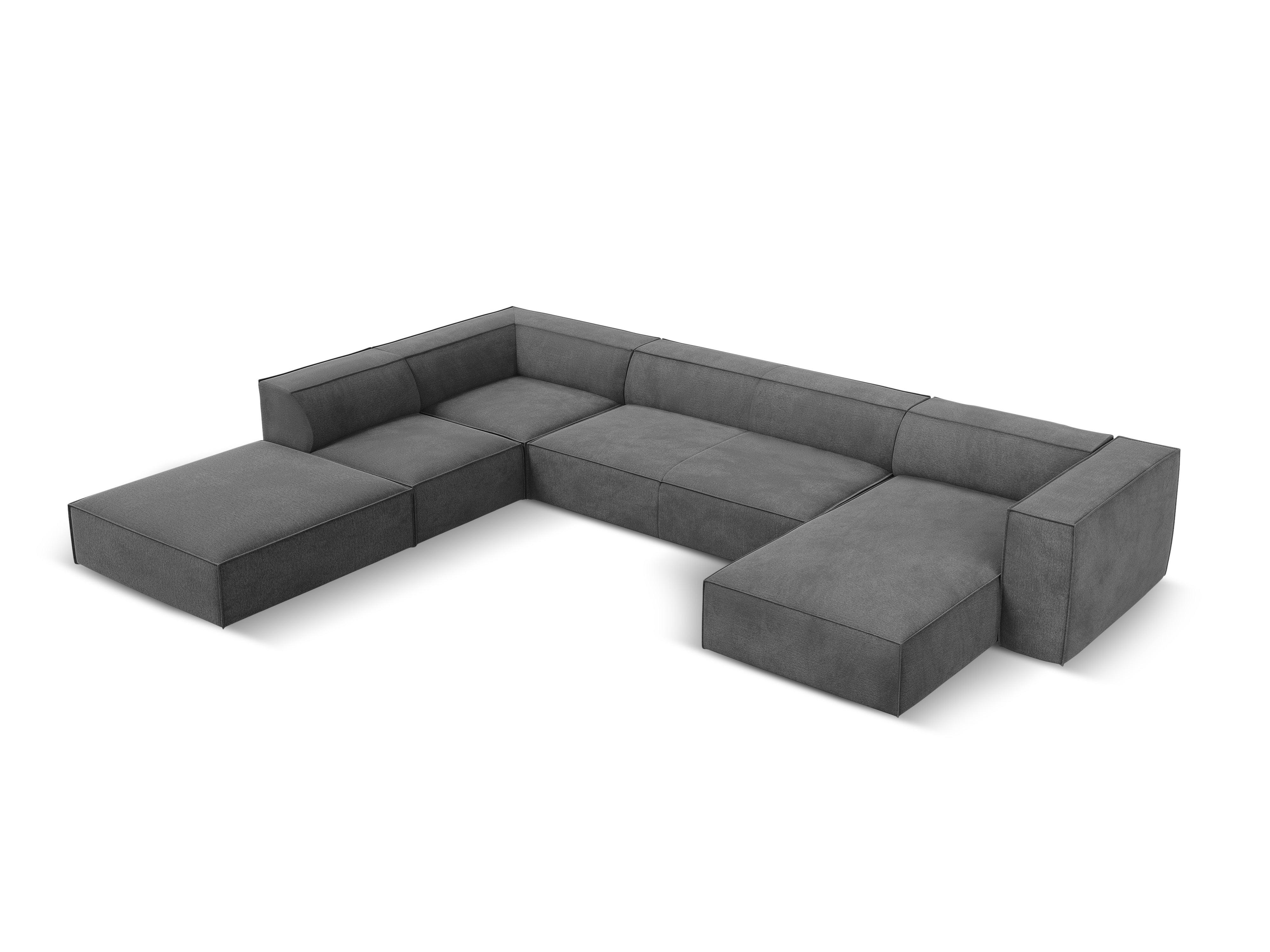 Narożnik w kształcie U lewostronny MADAME szary Windsor & Co Eye on Design