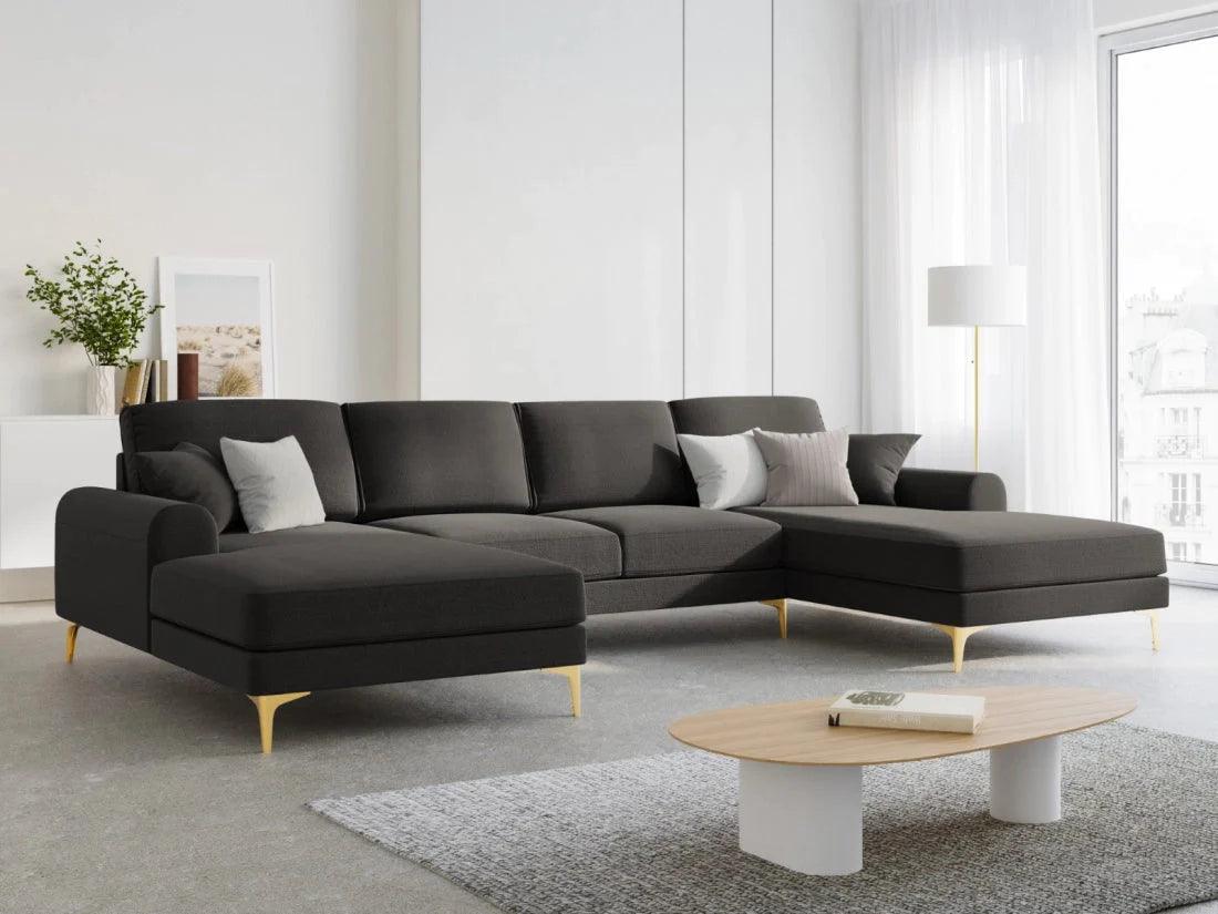 Narożnik w kształcie U MADARA ciemnoszary Mazzini Sofas Eye on Design