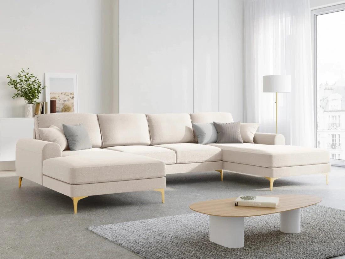 Narożnik w kształcie U MADARA jasnobeżowy Mazzini Sofas Eye on Design