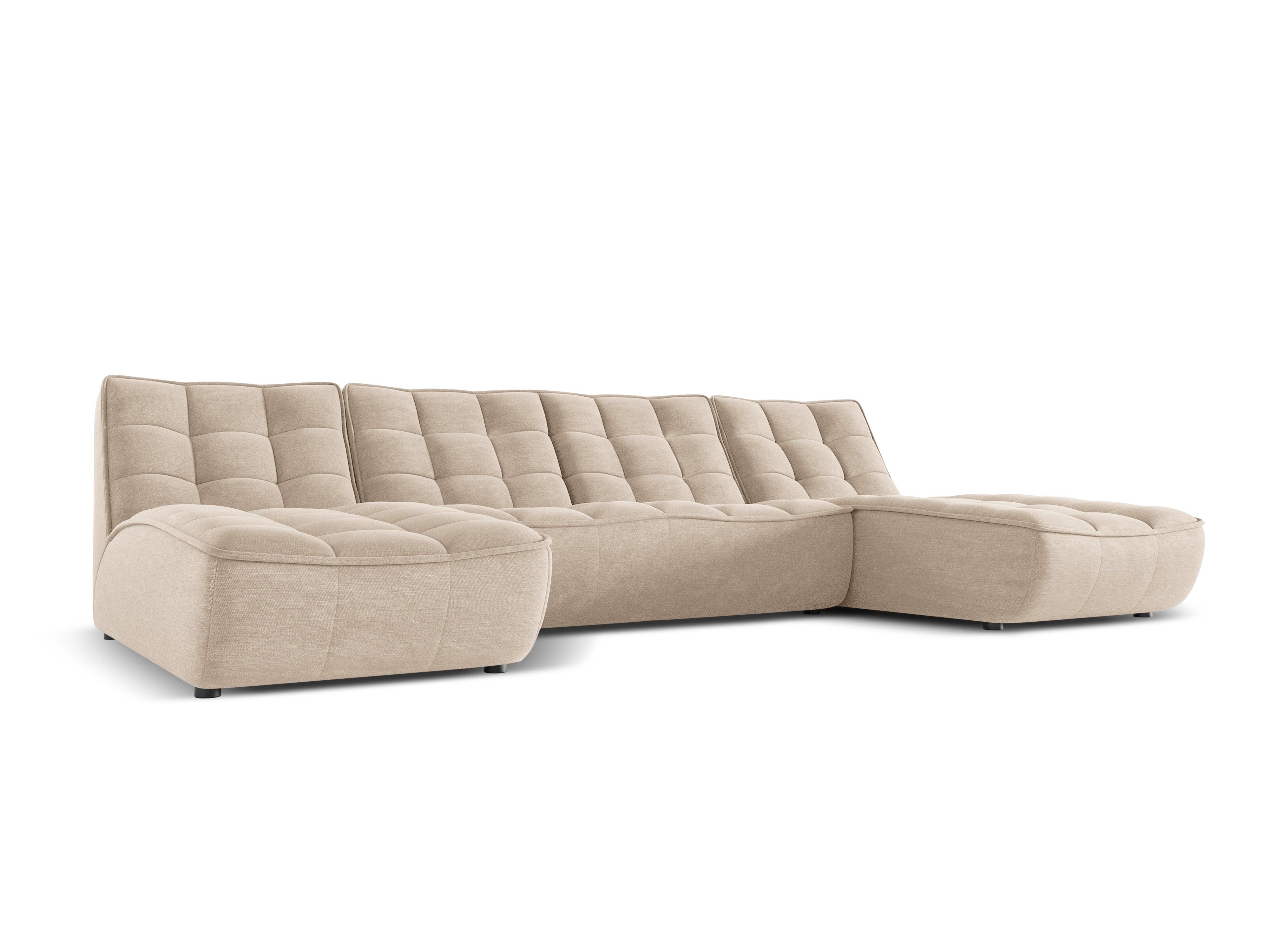 Narożnik w kształcie U MONI beżowy Maison Heritage Eye on Design