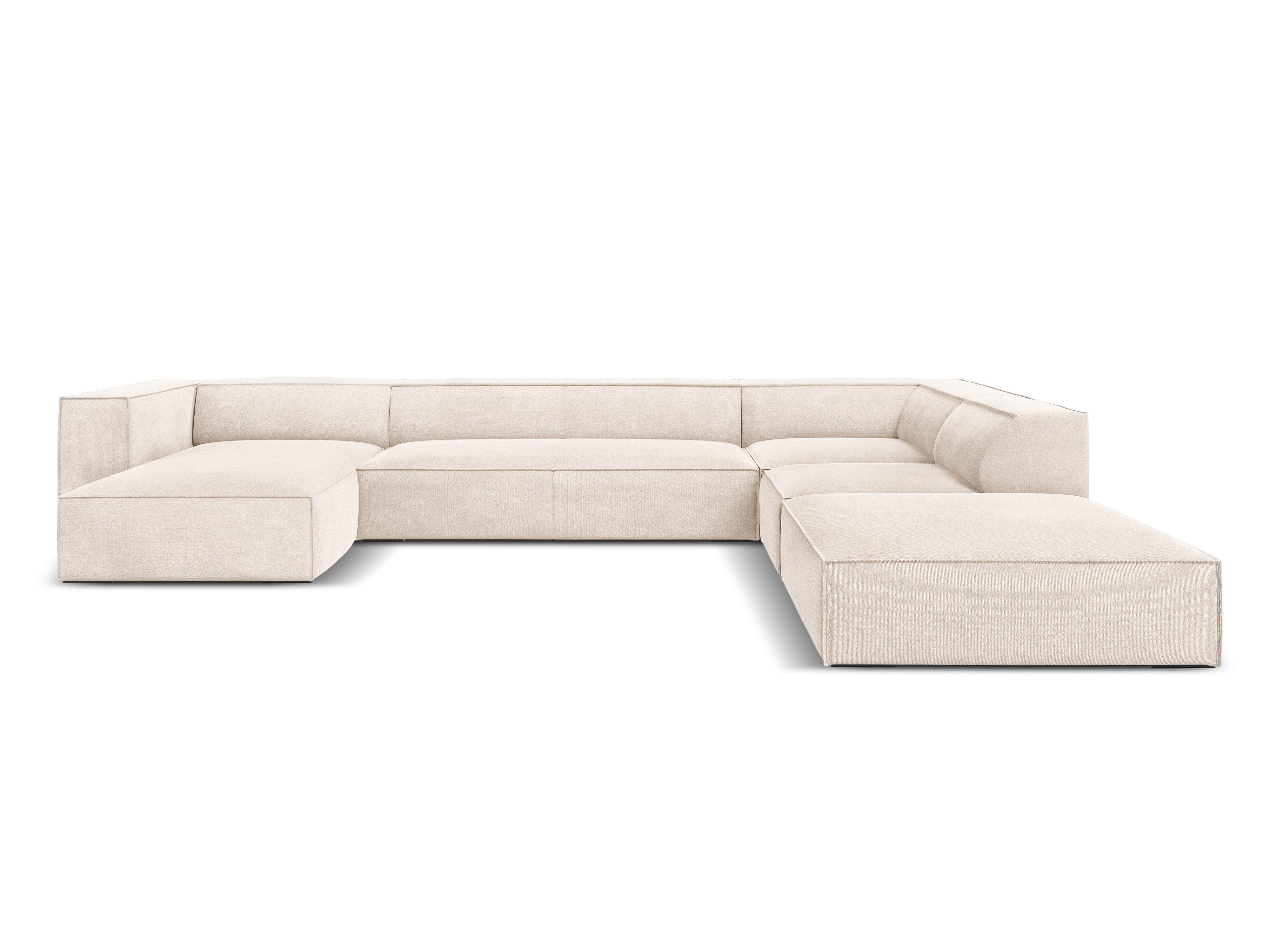 Narożnik w kształcie U prawostronny MADAME jasnobeżowy Windsor & Co Eye on Design