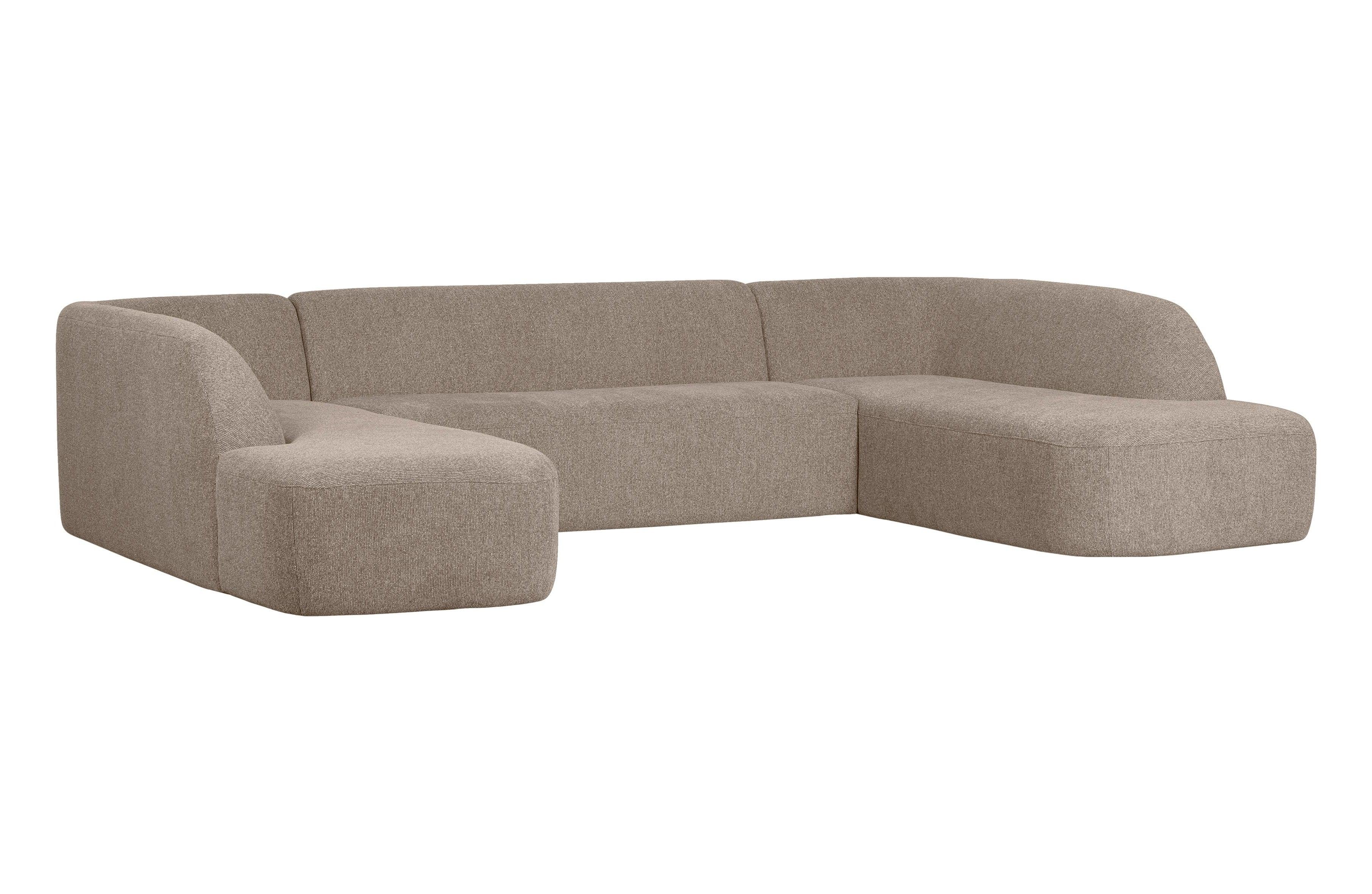 Narożnik w kształcie U SLOPING melanż beżowy Be Pure Eye on Design