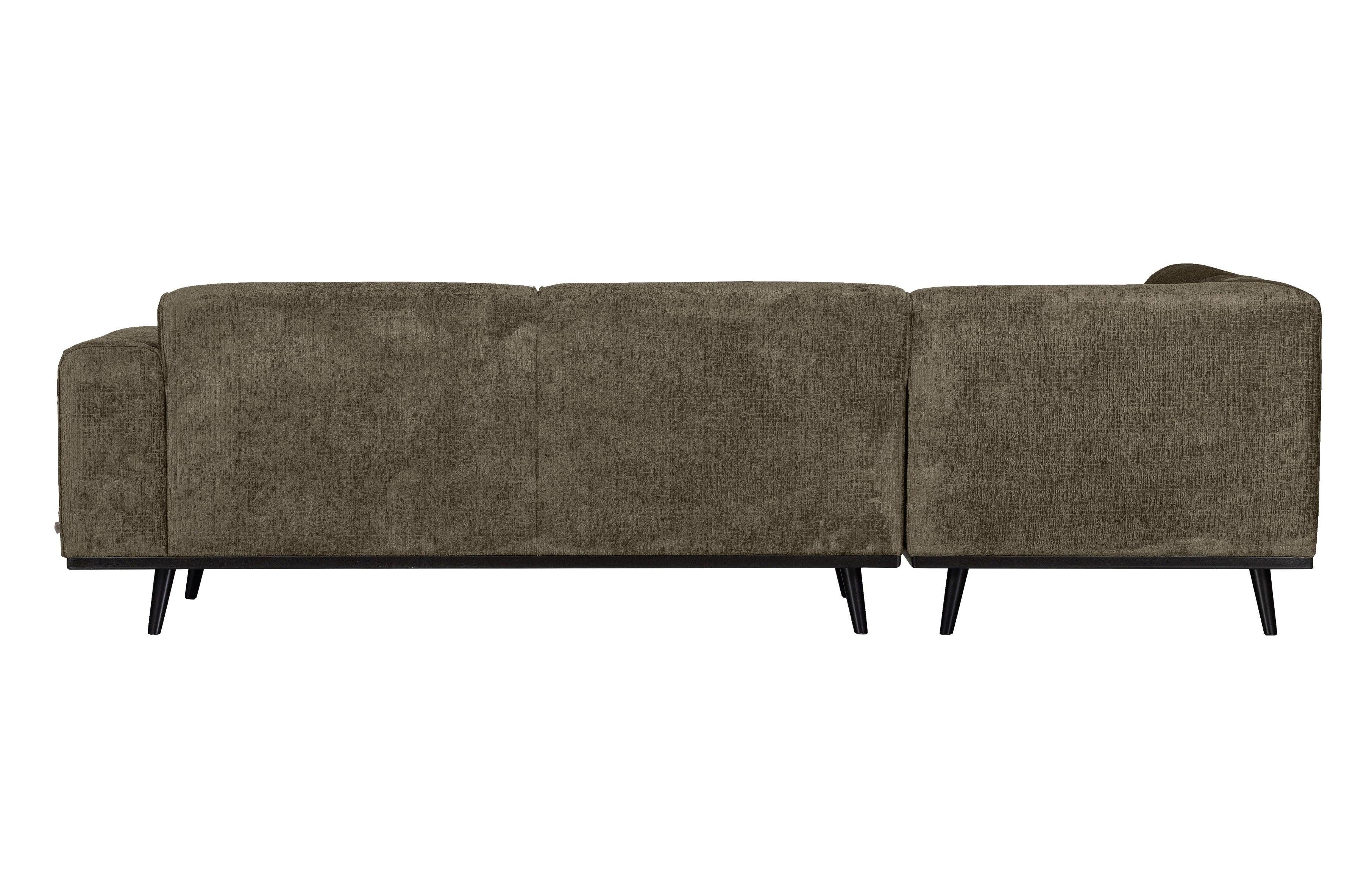 Narożnik welurowy lewostronny STATEMENT STRUCTURE ciemnozielony Be Pure Eye on Design