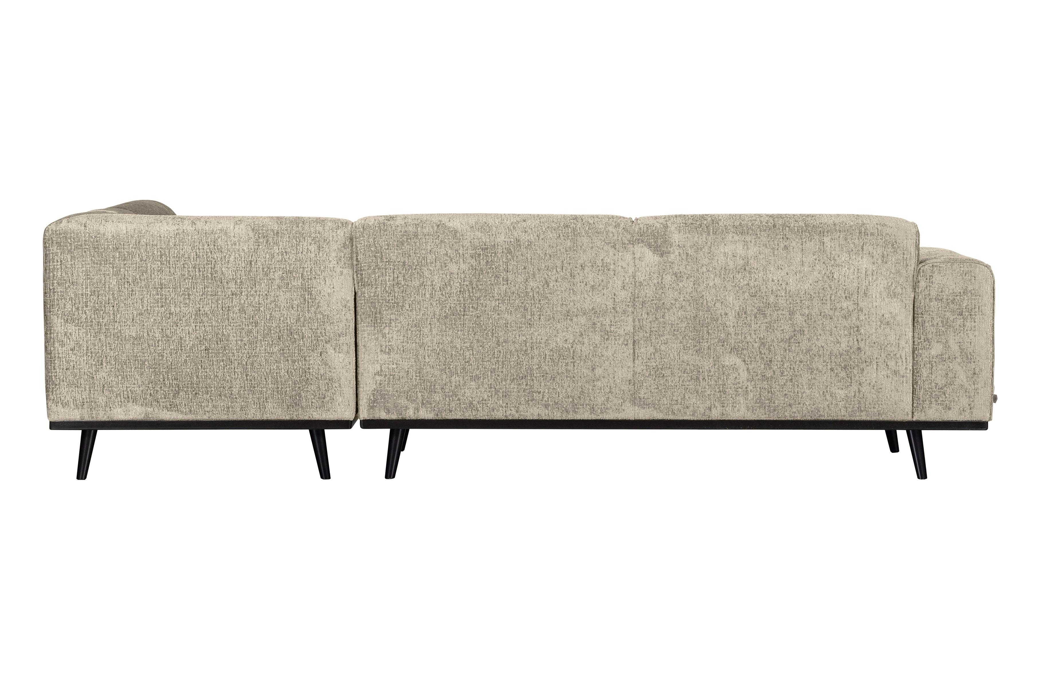 Narożnik welurowy prawostronny STATEMENT STRUCTURE beżowy Be Pure Eye on Design