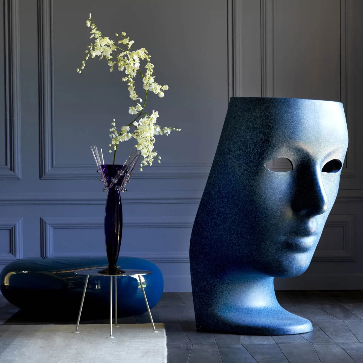 Fauteuil NEMO blauwe denim