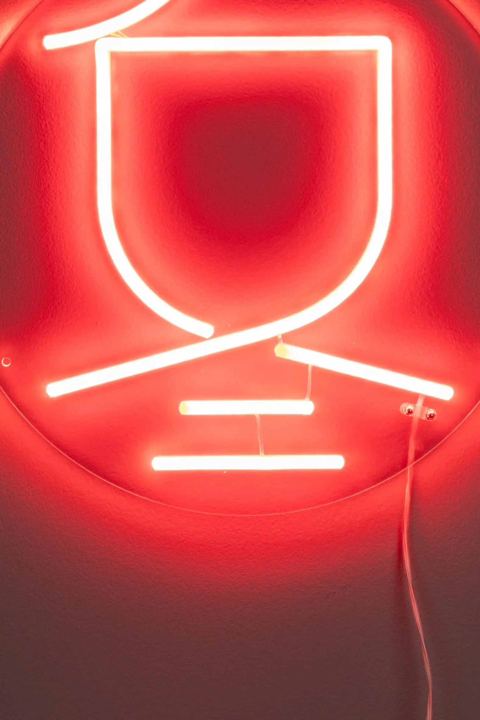 Neon ścienny SYA WINTER czerwony z oświetleniem LED