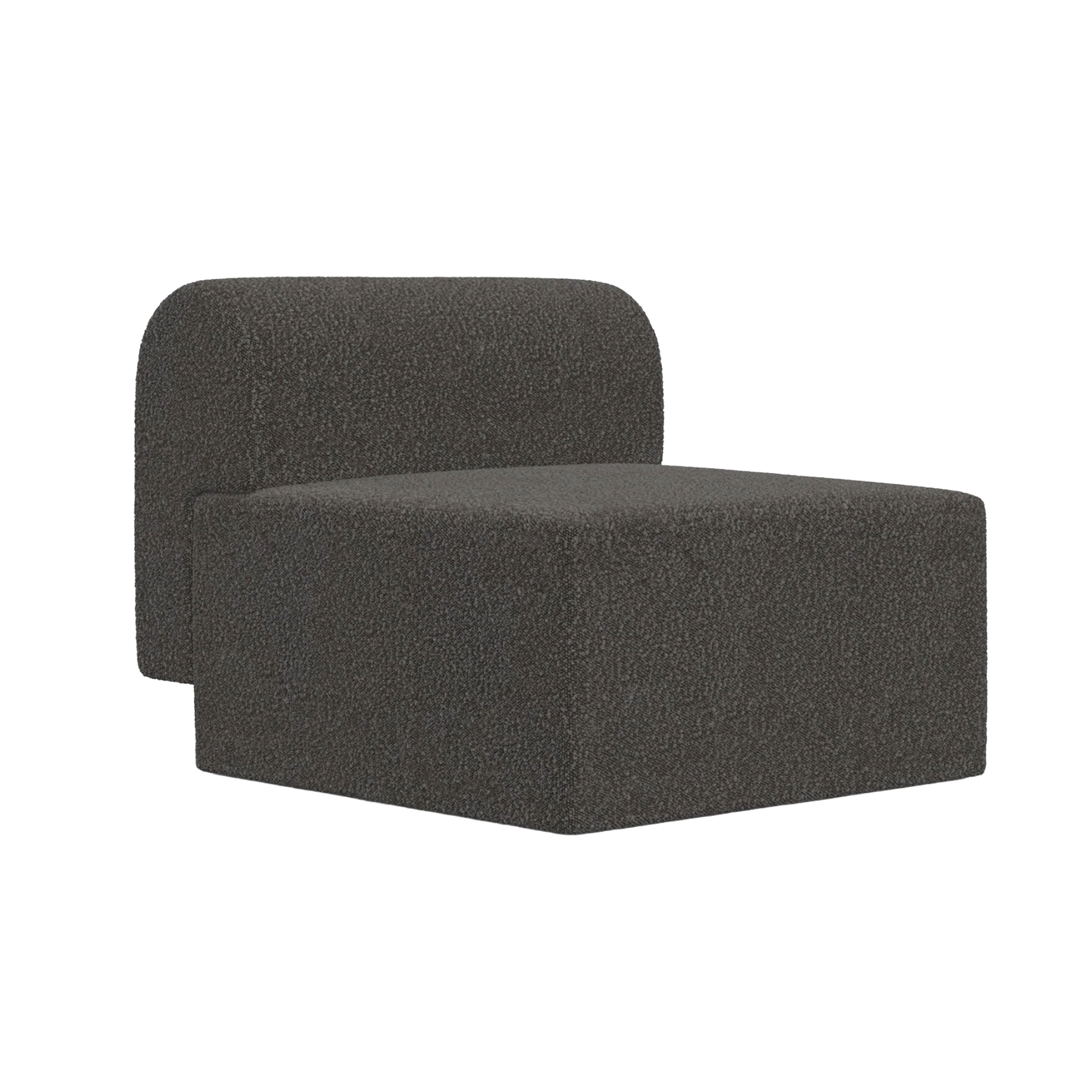 Sessel TORI schwarzes Bouclé