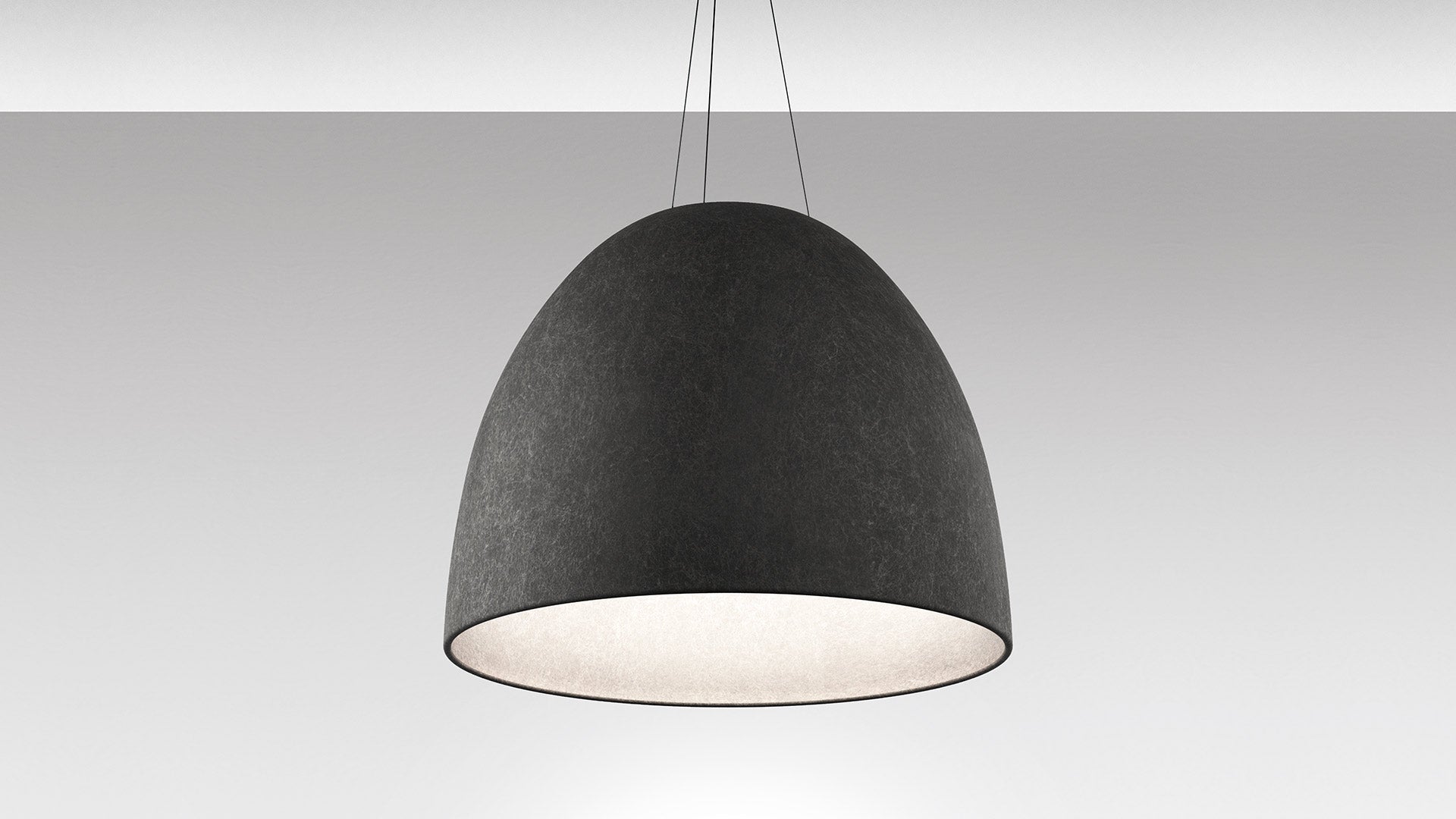 NUR ACOUSTIC pendant lamp gray