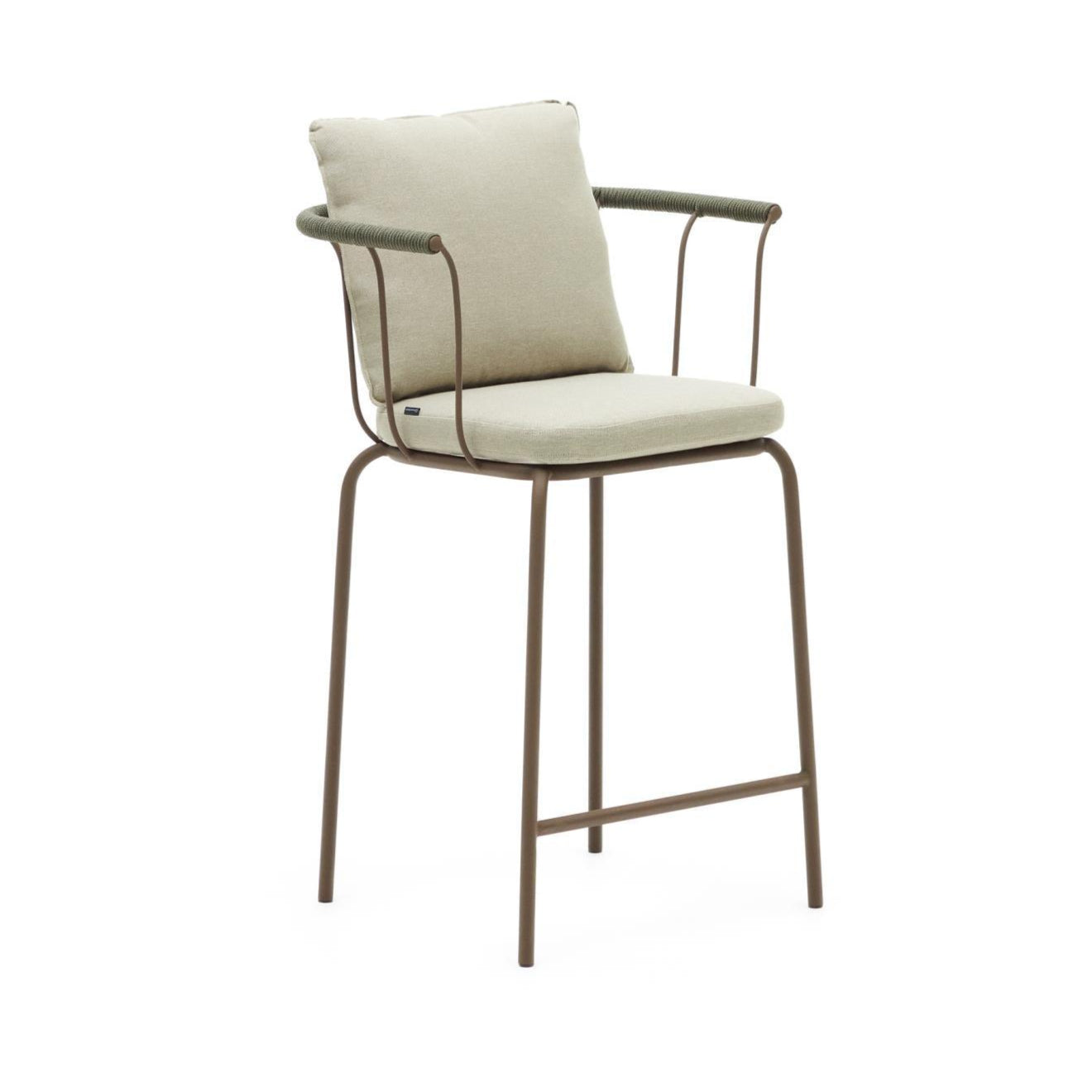 Ogrodowe krzesło barowe SALGUER brązowy La Forma Eye on Design