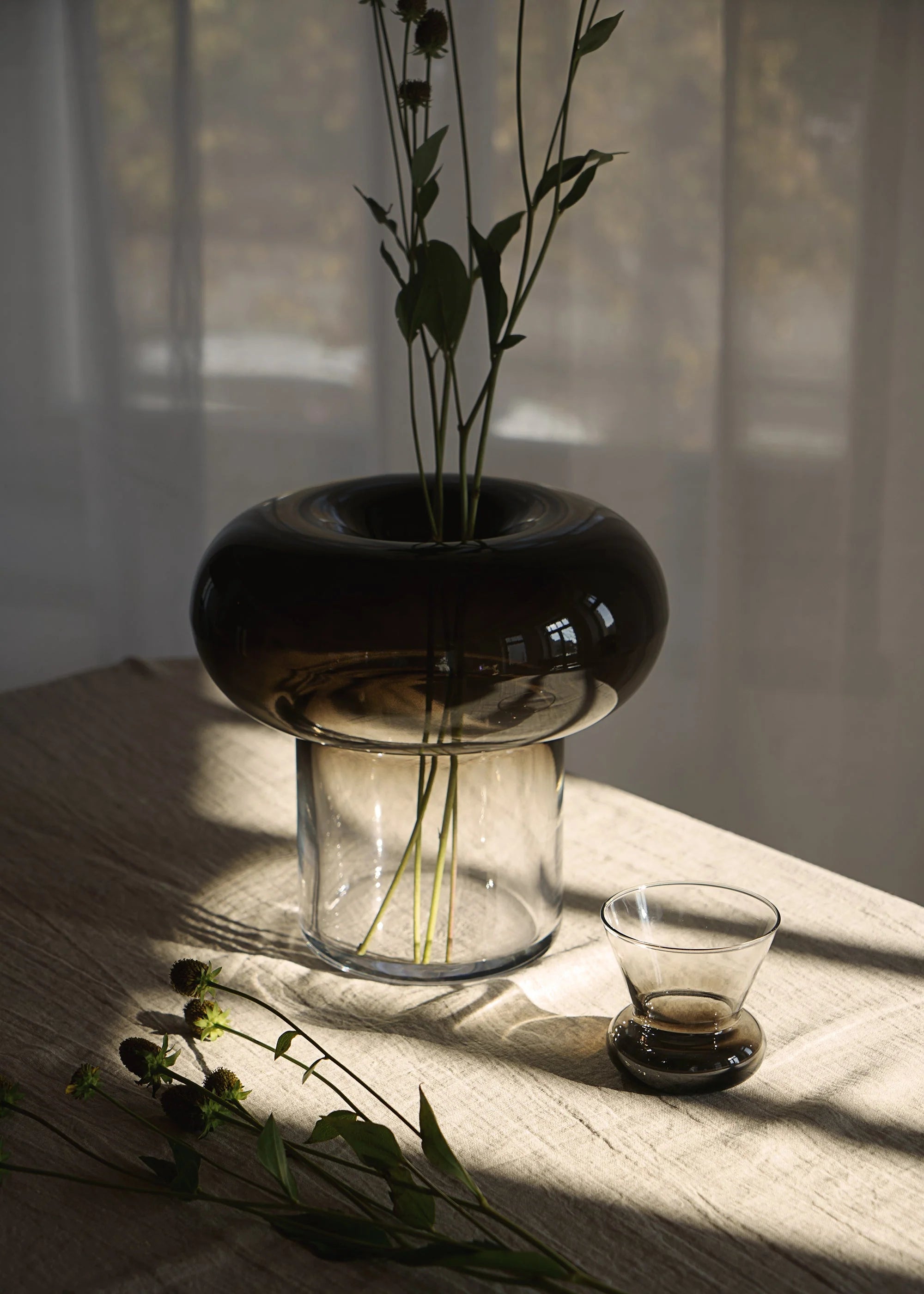 ORIO Glas schwarze geblasene Glas