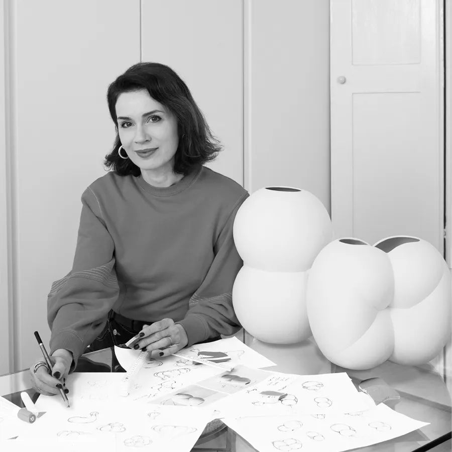 Vaas PERZIKEN - HEDY witte keramiek