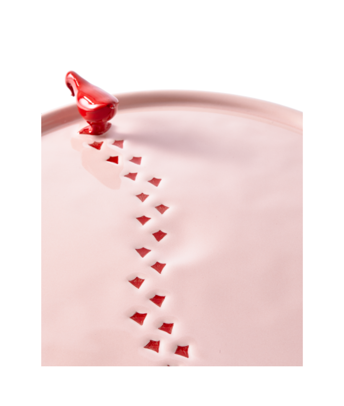 WALKING DUCK hellrosa Tortenständer