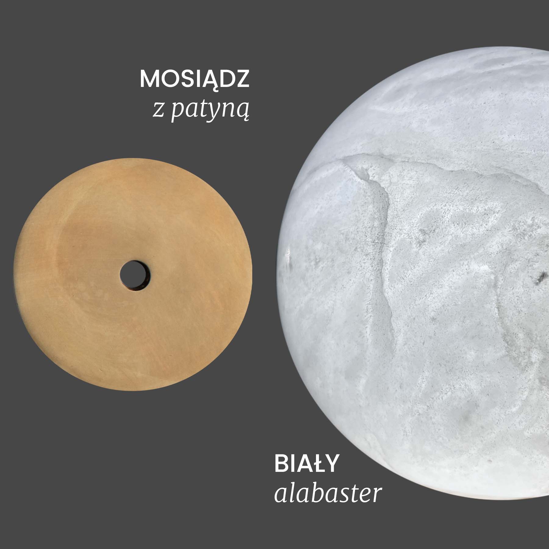 Kinkiet URANIA messing