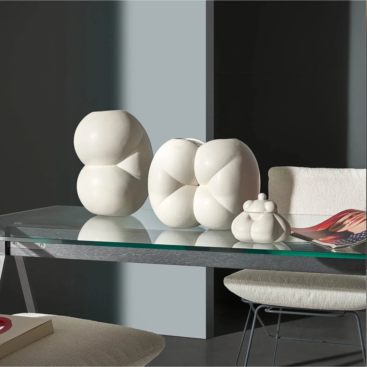 Vaas PERZIKEN - HEDY witte keramiek