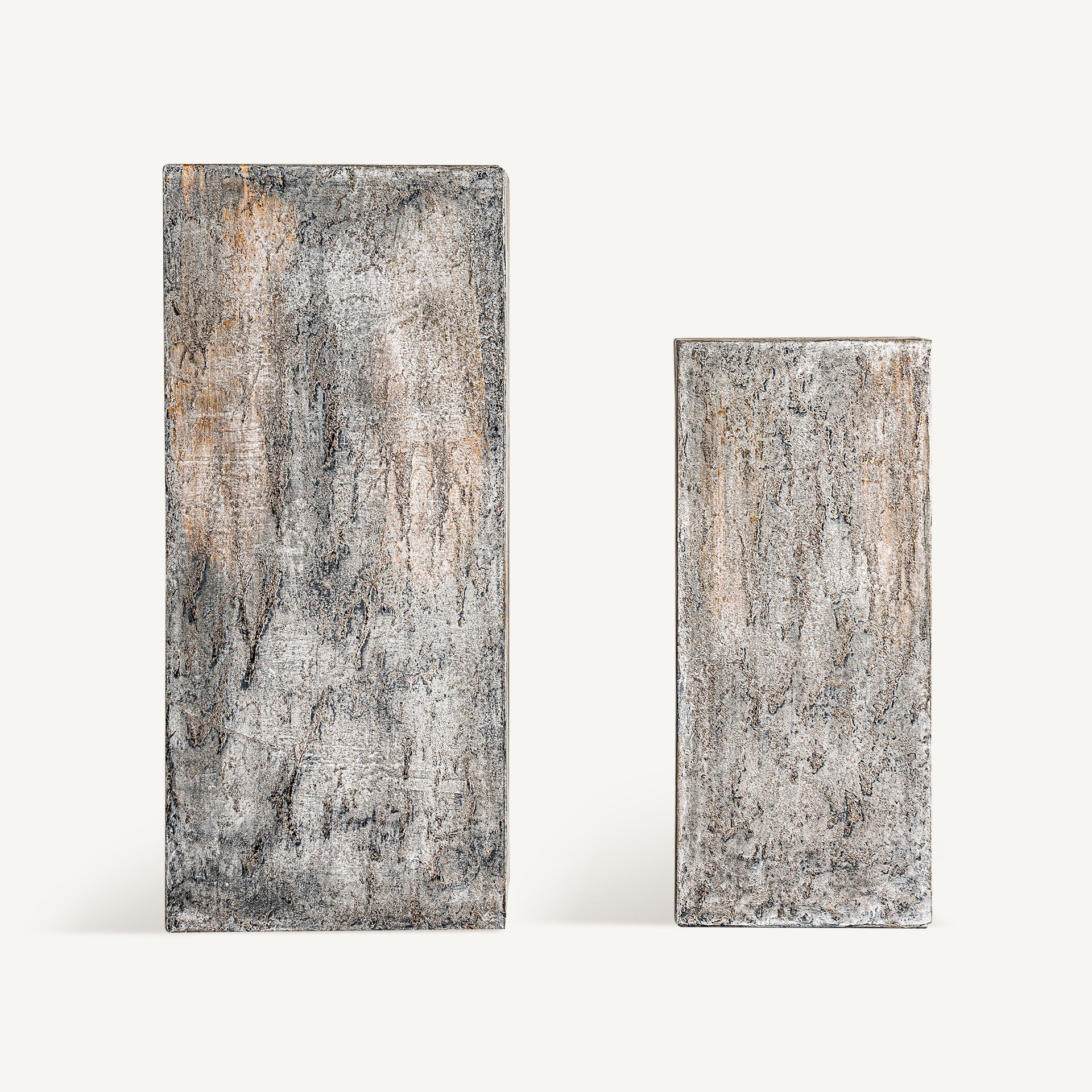 Set van bijzettafels ARVIT beige terracotta