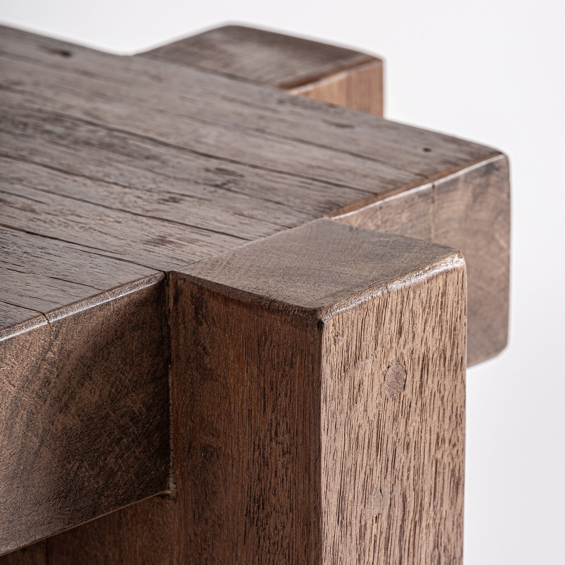 Bijzettafel BRUTALIST gerecycled hout