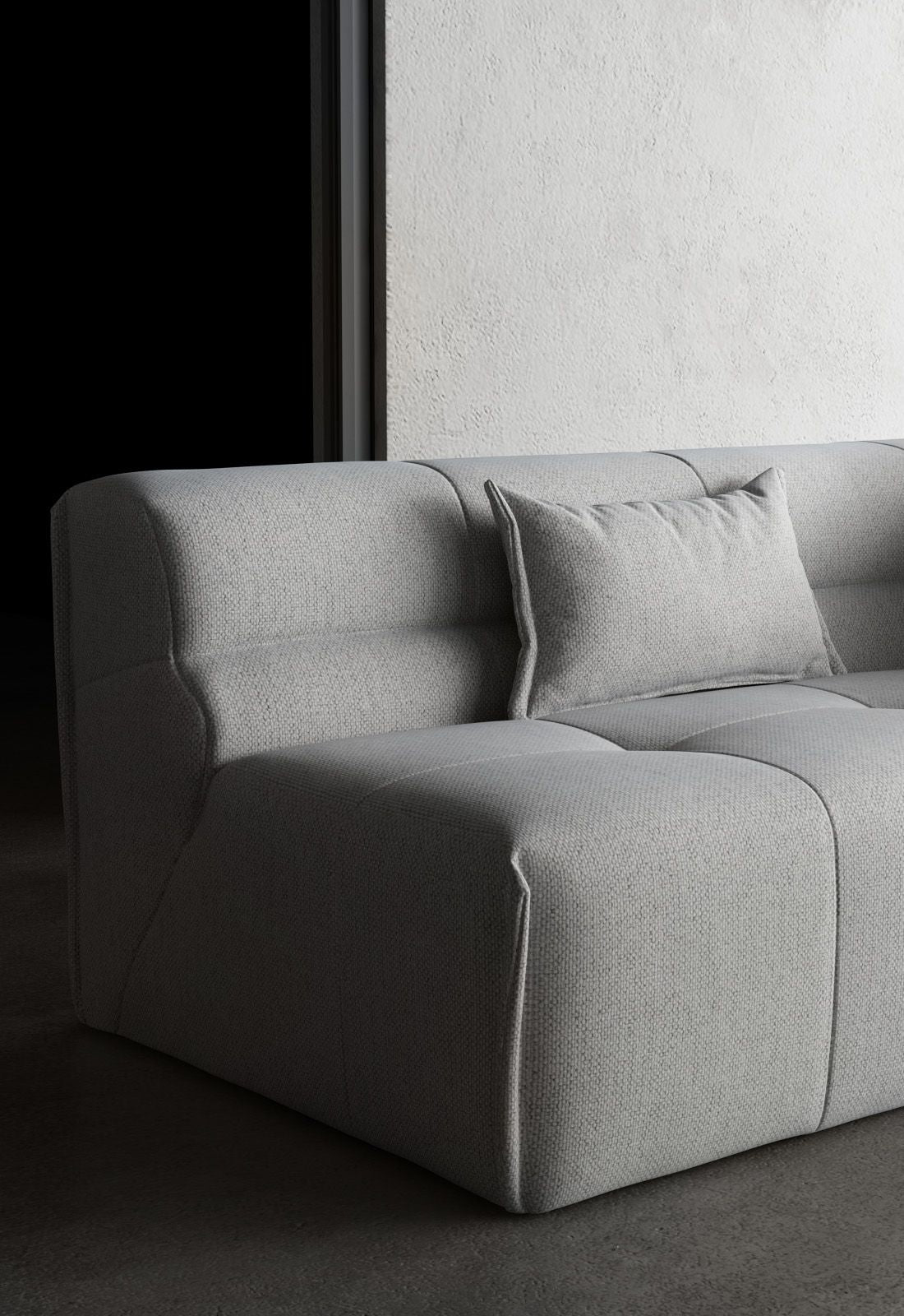 3-Seater Modular Sofa PIERO Upholstered