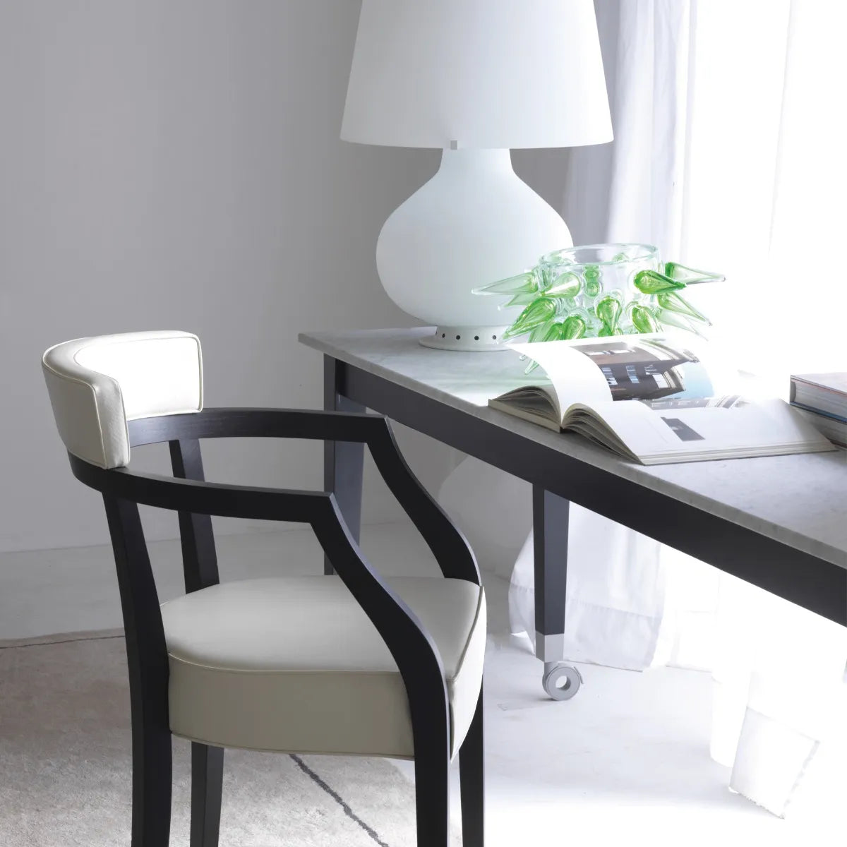 PINO Schale grün geblasenes Glas