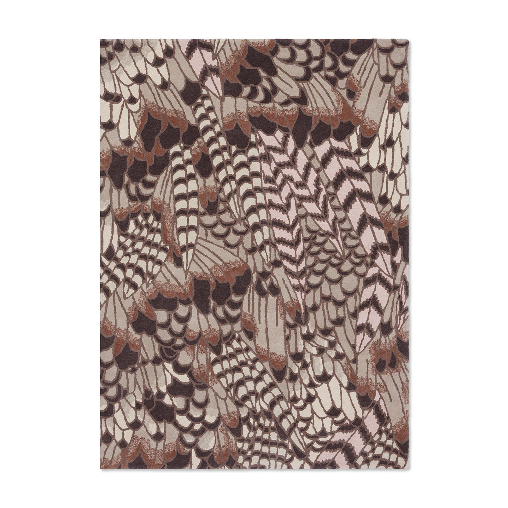 Vloerkleed VEERTJES NATUURLIJK bruin