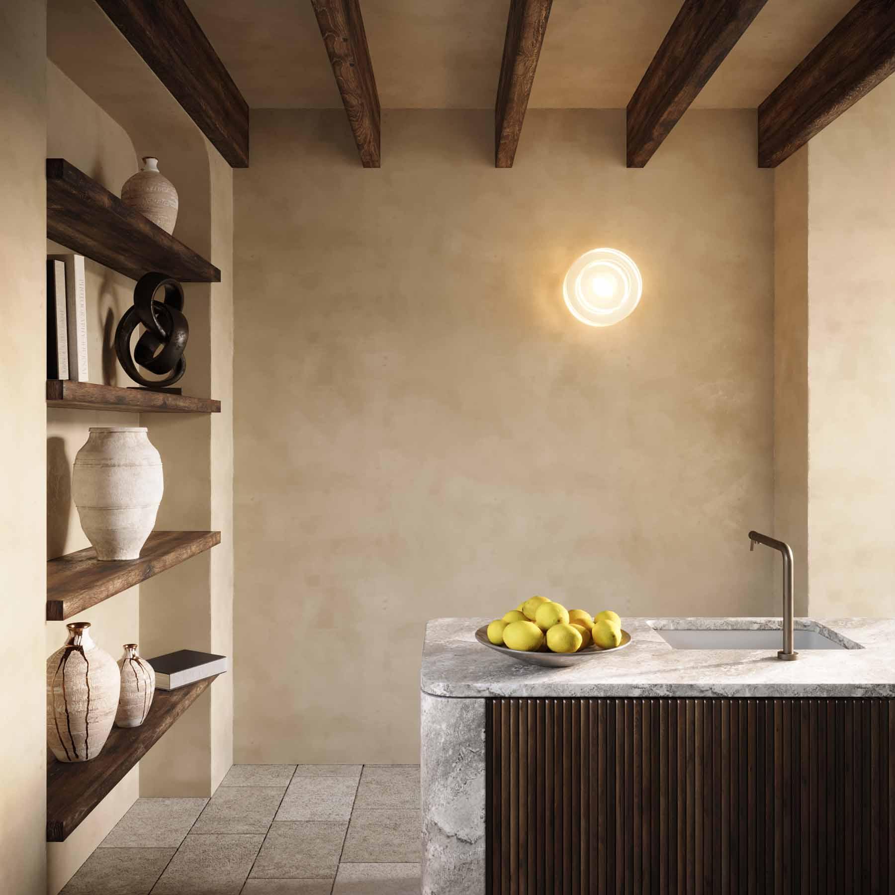 Plafon MÉMOIRE mosiężny Embassy Interiors Eye on Design