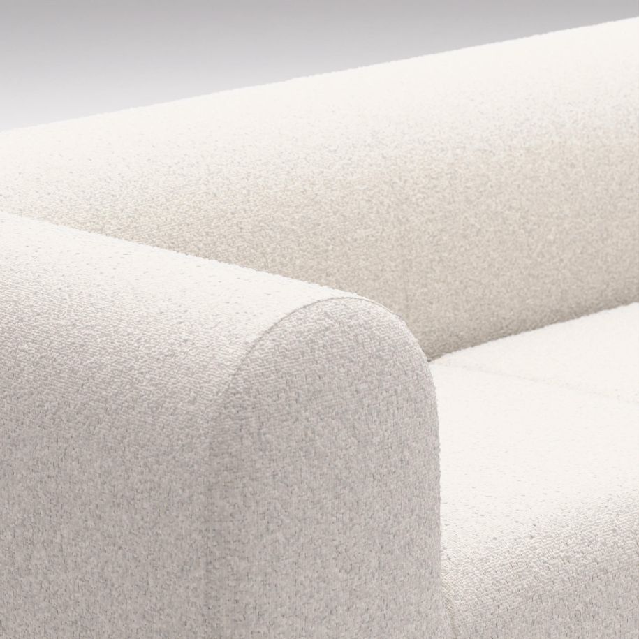 3-person sofa Plump upholstered