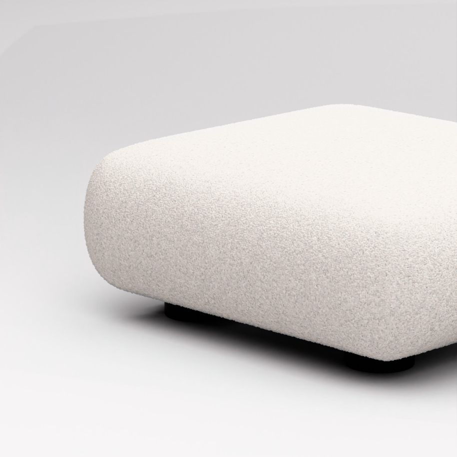 Polsterte, pralle Ottomane